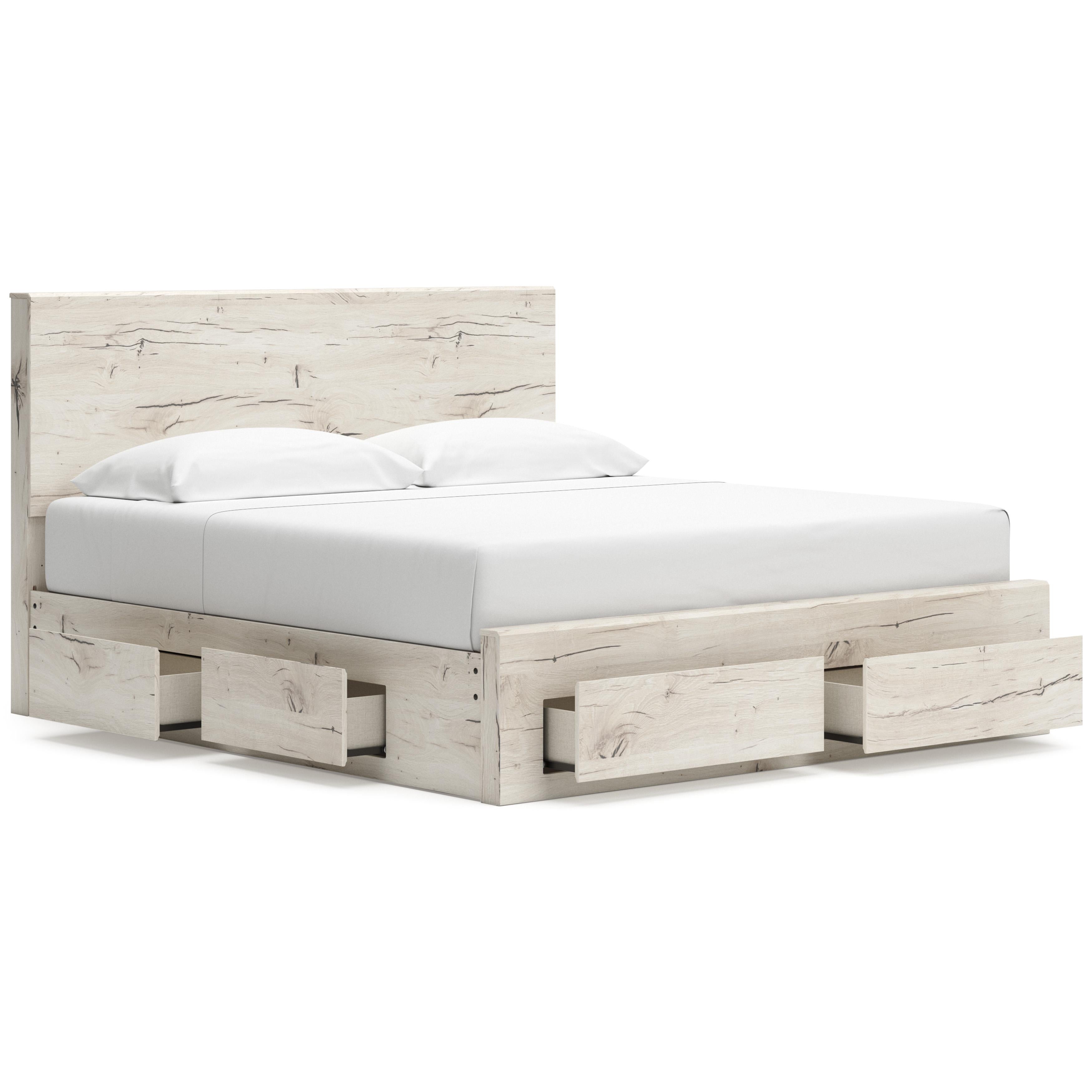  Size_King --  Lawroy B2310B14 King Panel Storage Bed IMAGE 2