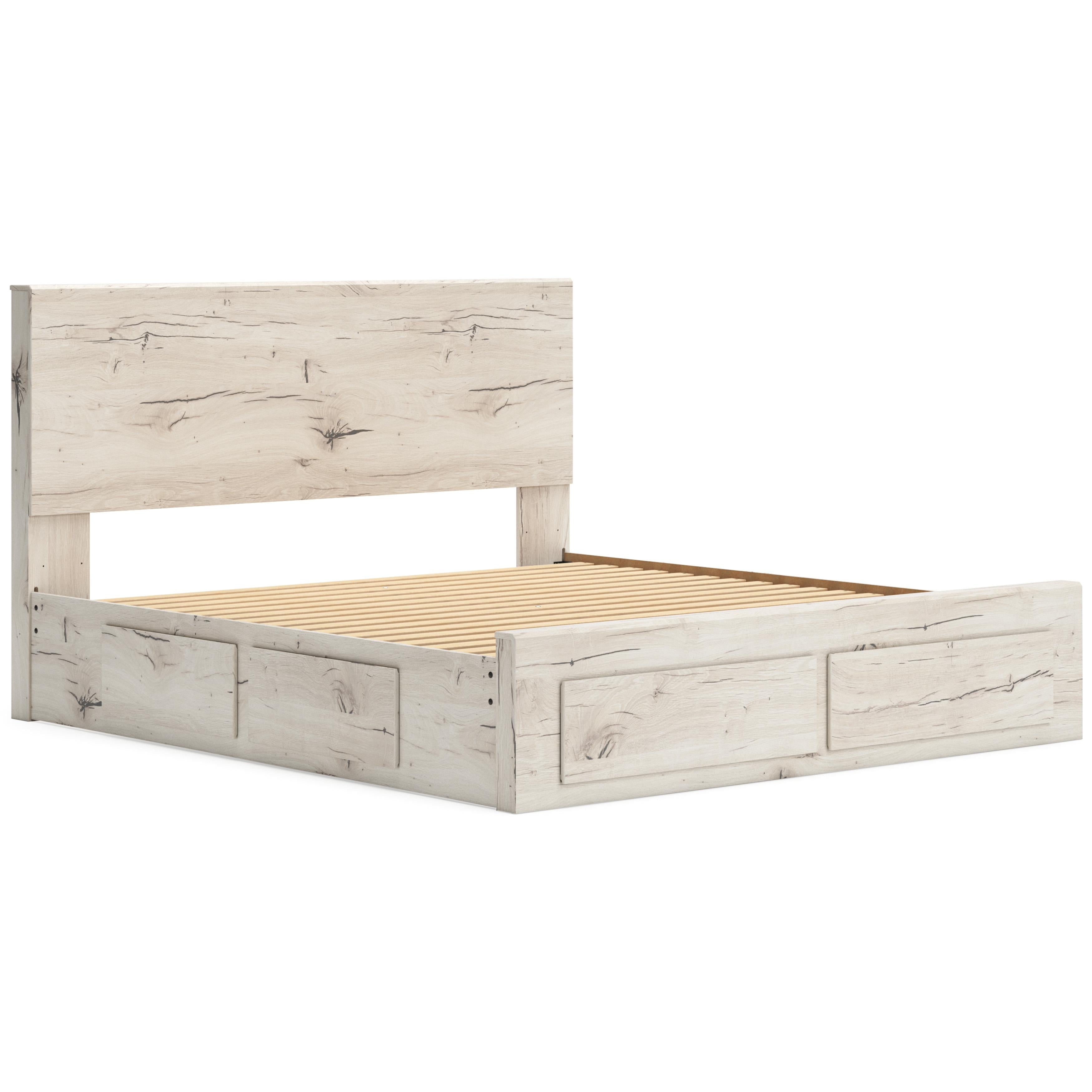  Size_King --  Lawroy B2310B14 King Panel Storage Bed IMAGE 7