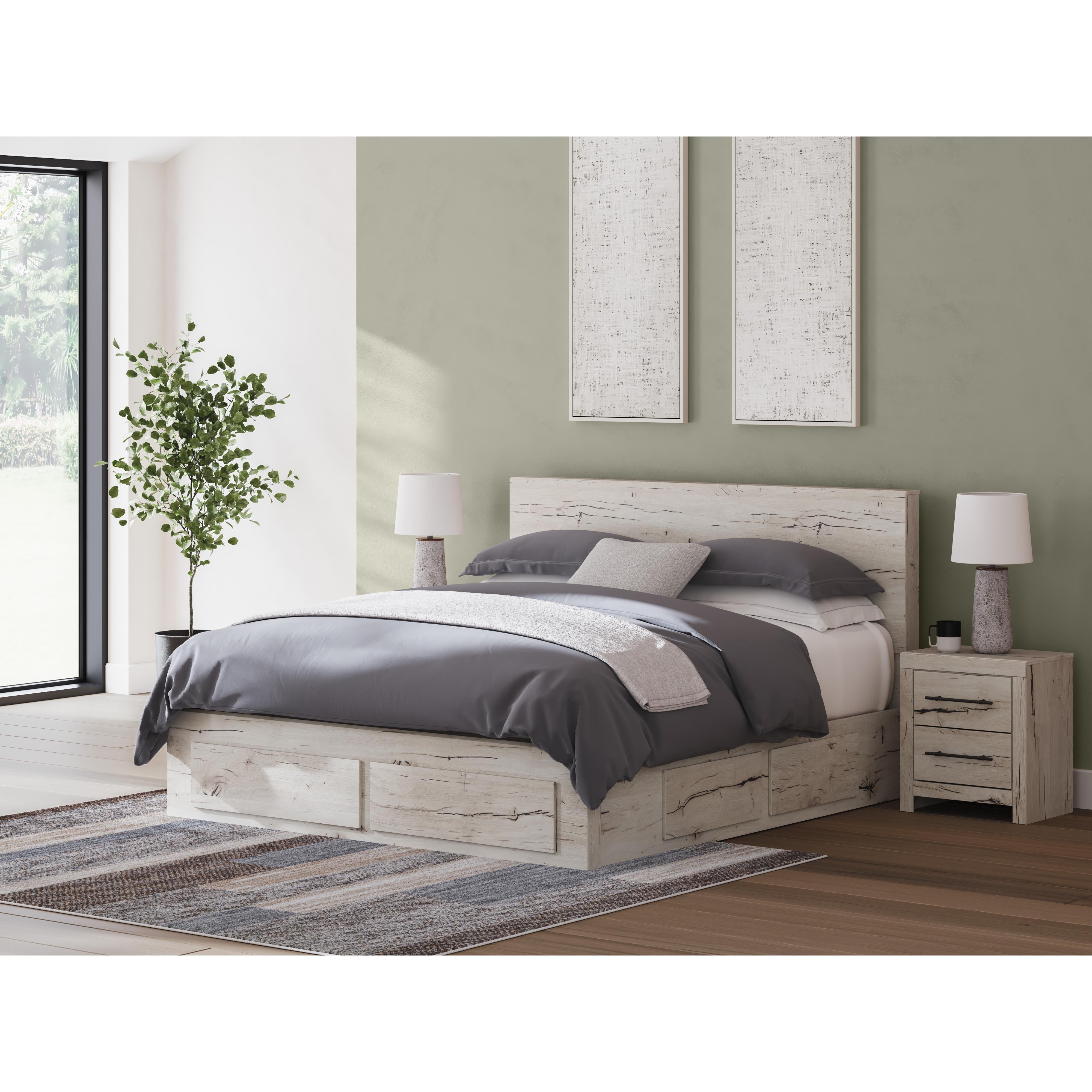  Size_King --  Lawroy B2310B14 King Panel Storage Bed IMAGE 8