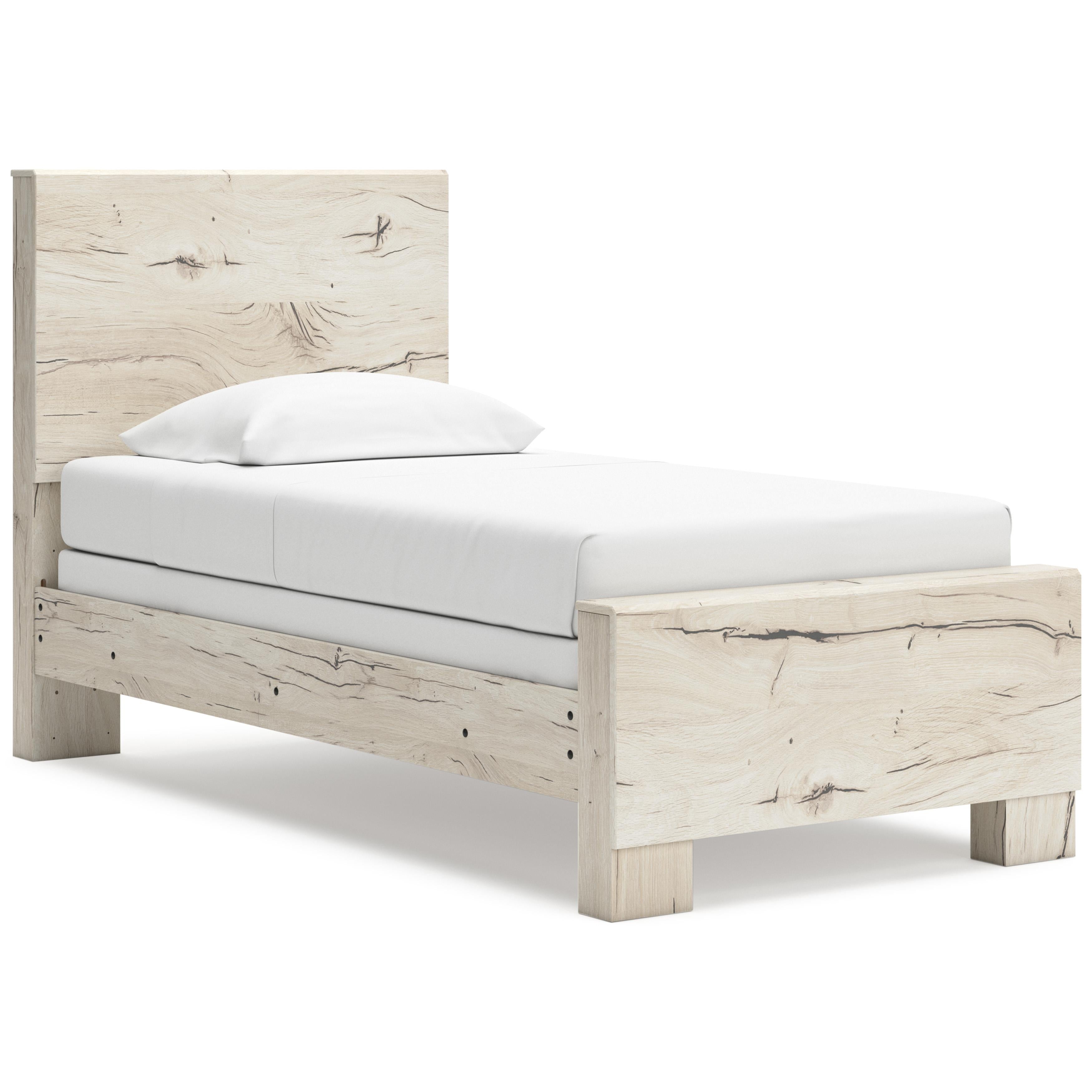  Size_Twin --  Benchcraft Lawroy Panel Bed IMAGE 1