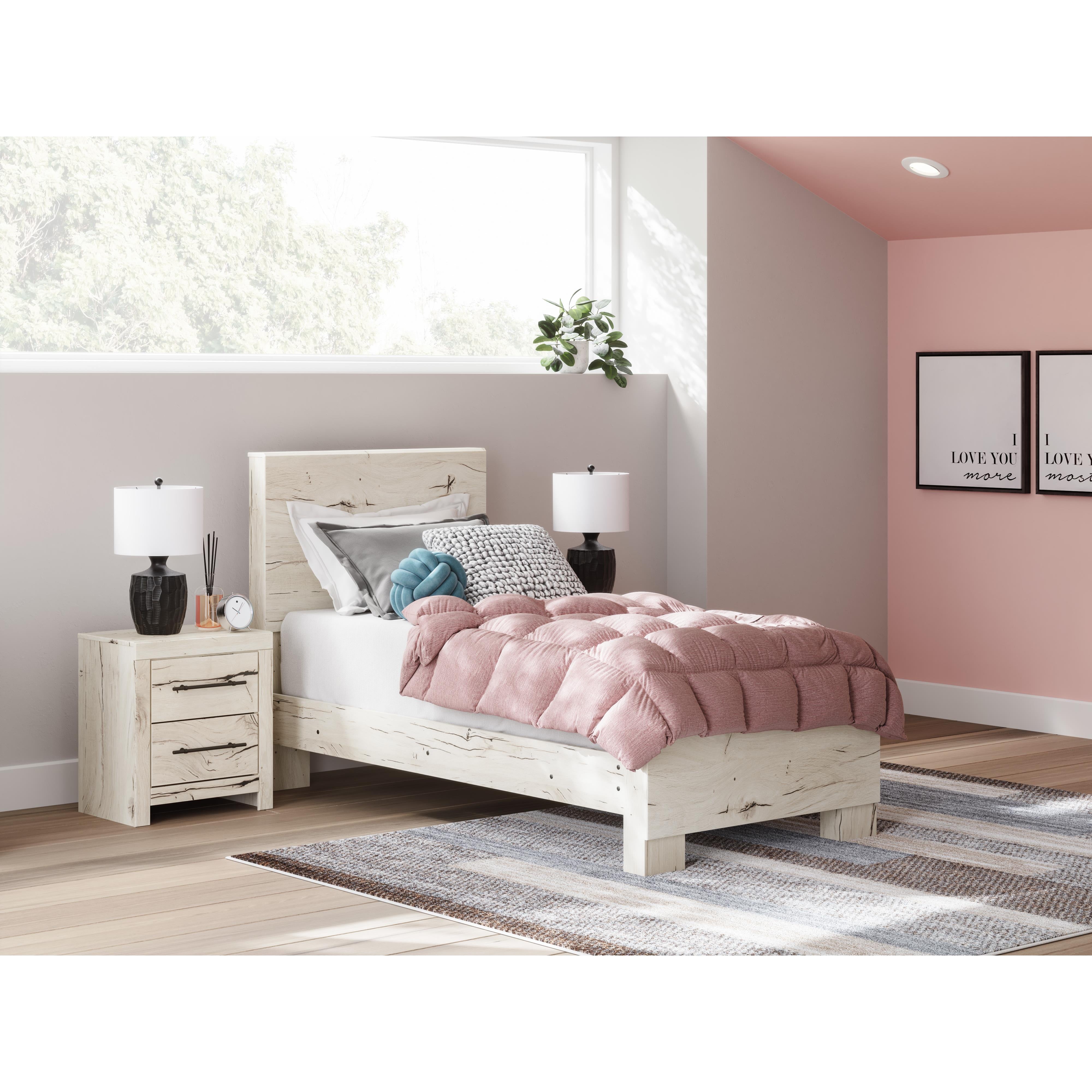  Size_Twin --  Benchcraft Lawroy Panel Bed IMAGE 6
