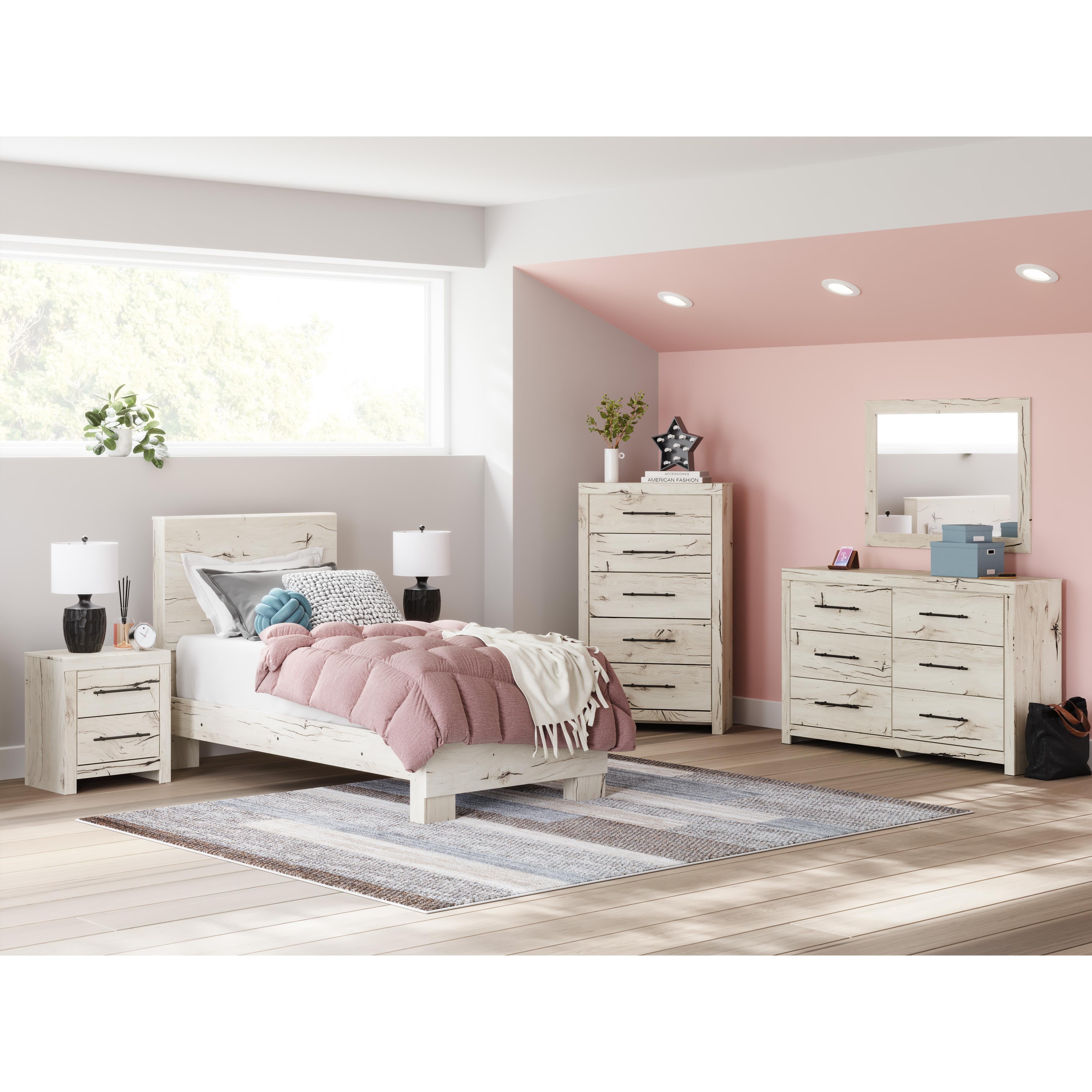  Size_Twin --  Benchcraft Lawroy Panel Bed IMAGE 9