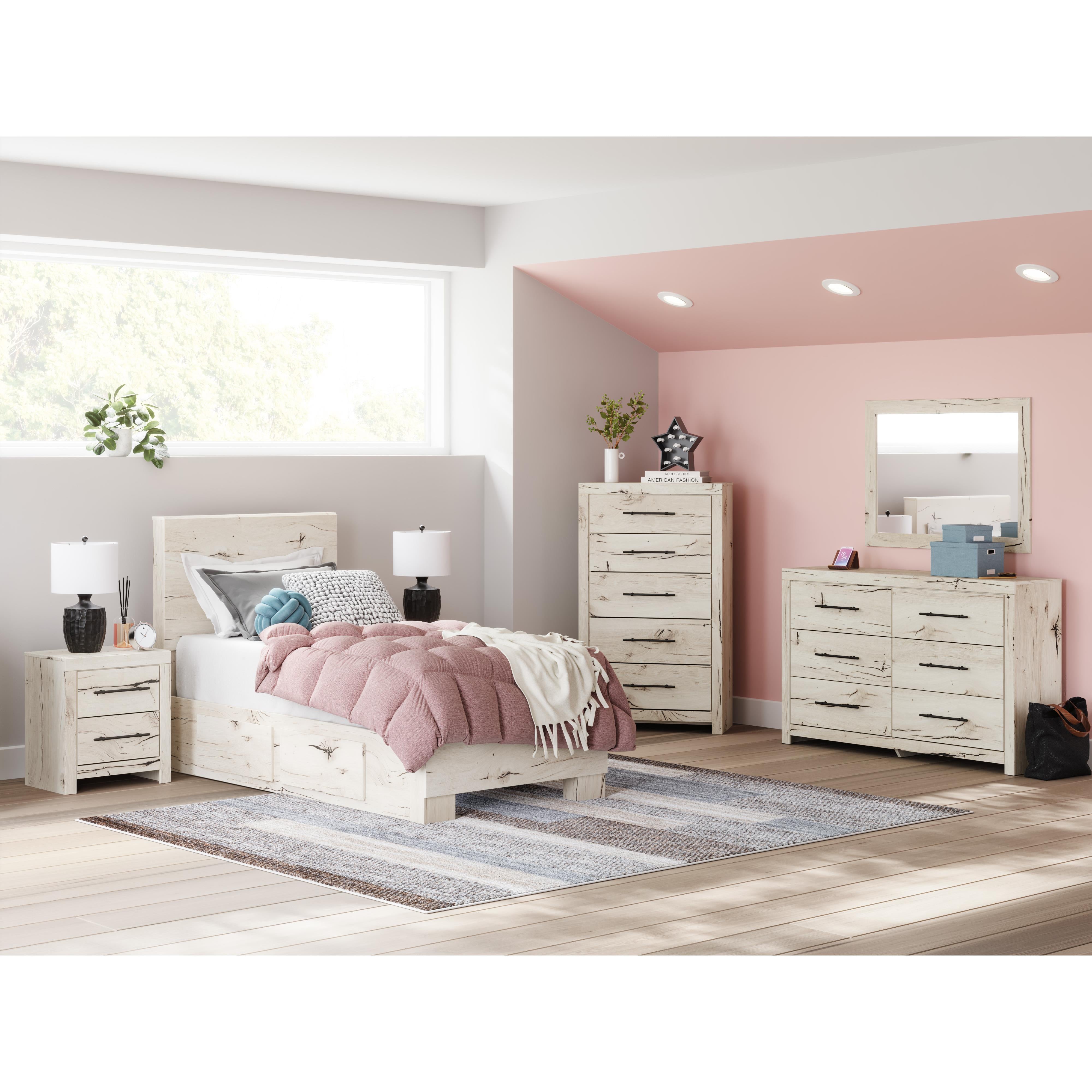  Size_Twin --  Signature Design by Ashley Lawroy Panel Bed with Storage IMAGE 10