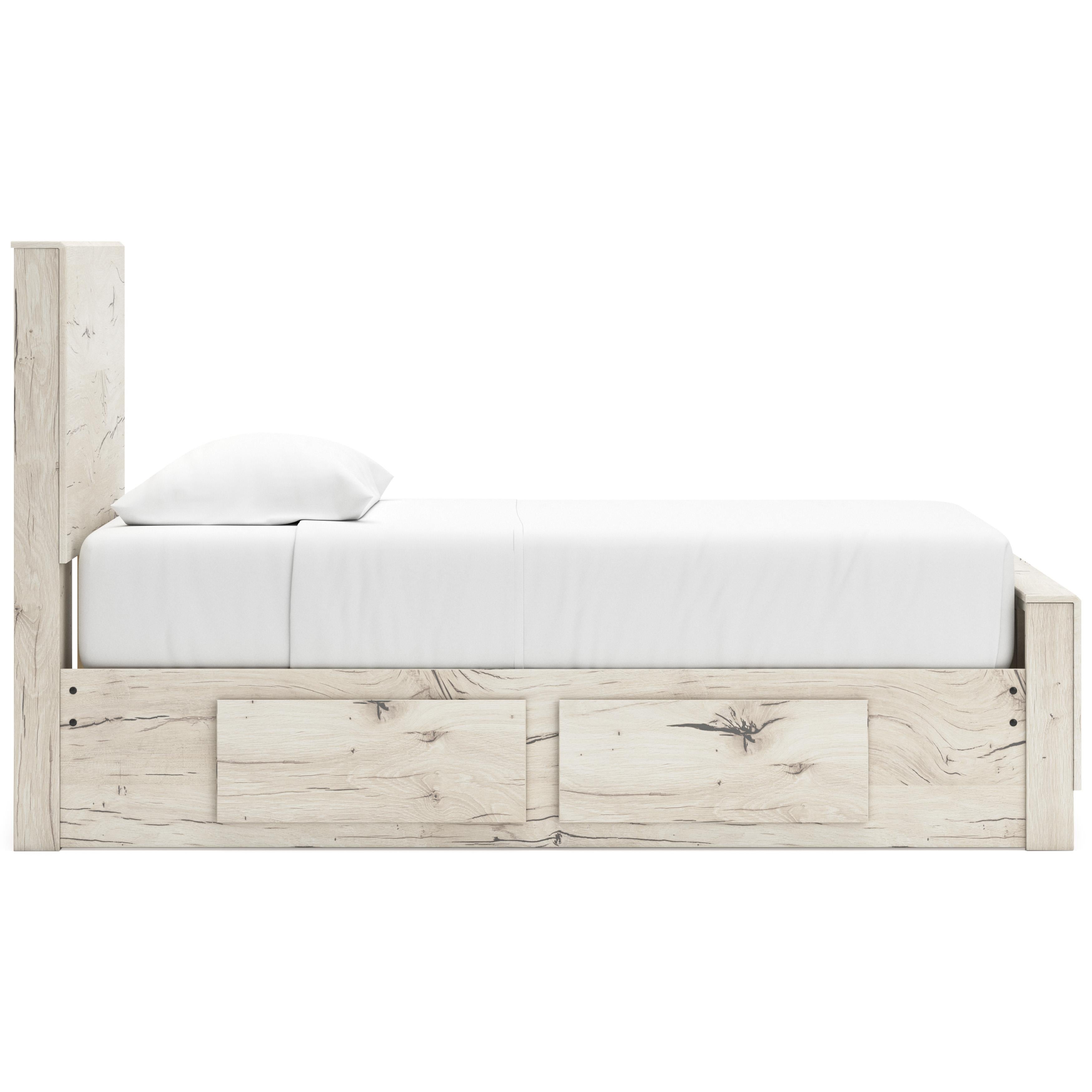  Size_Twin --  Signature Design by Ashley Lawroy Panel Bed with Storage IMAGE 4