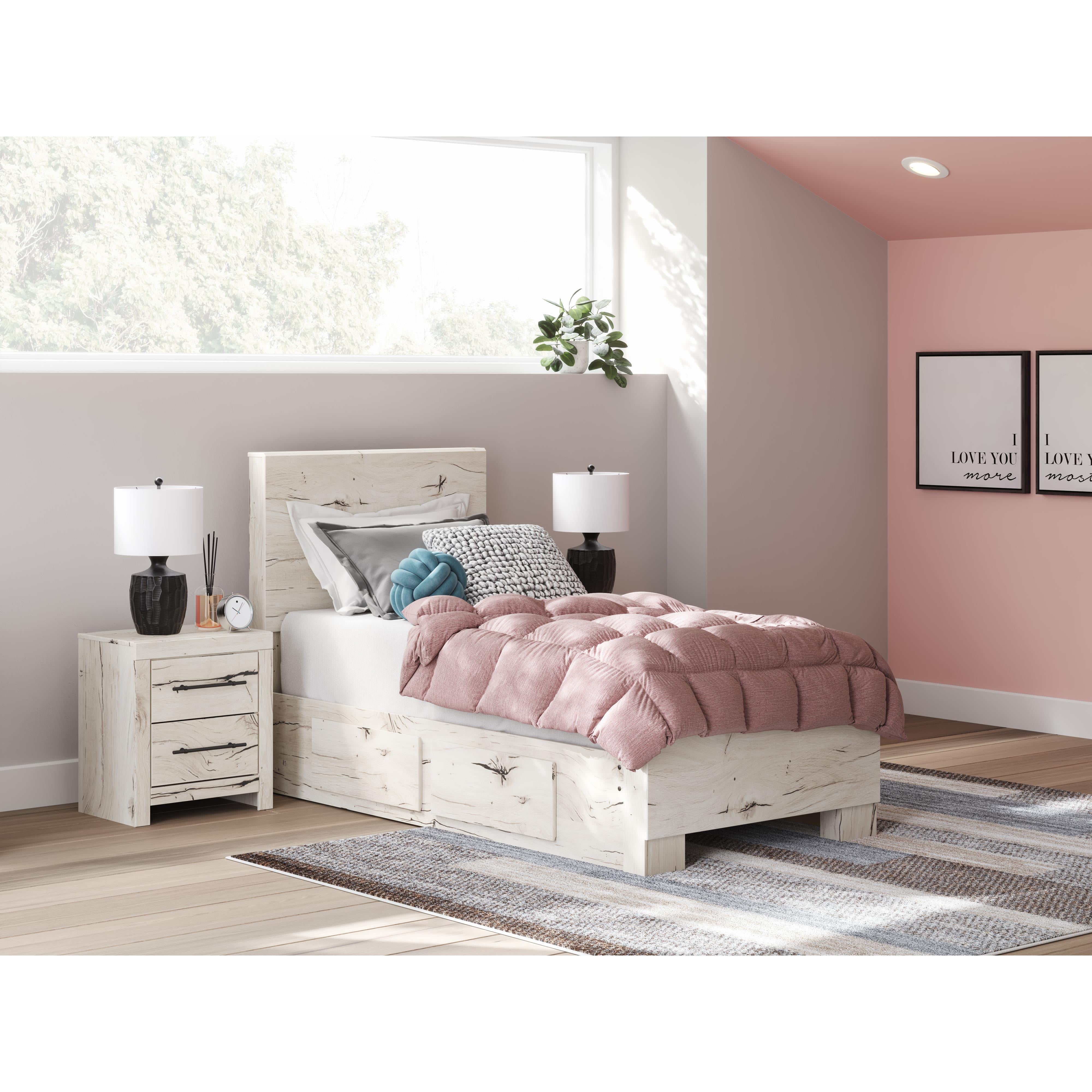  Size_Twin --  Signature Design by Ashley Lawroy Panel Bed with Storage IMAGE 7
