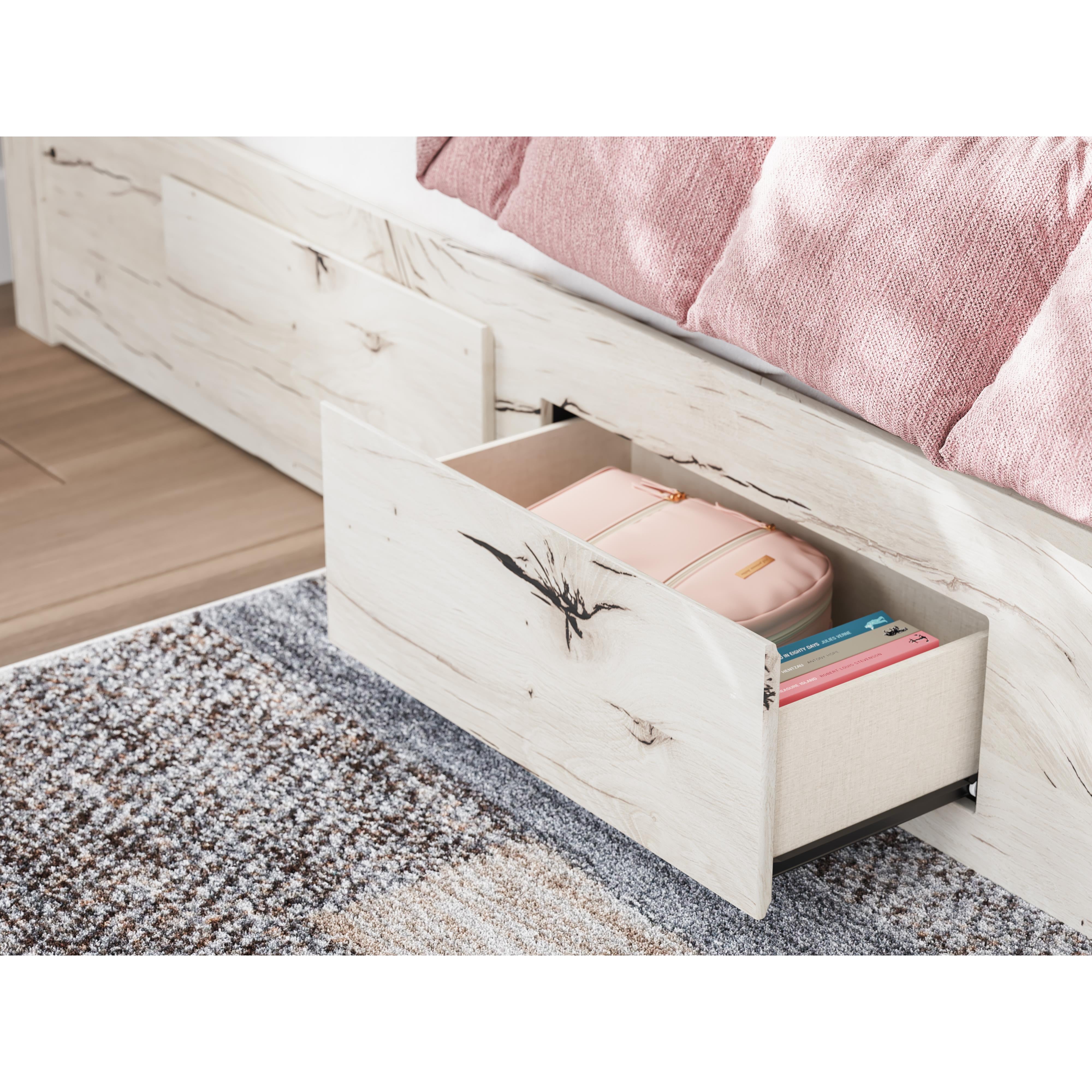  Size_Twin --  Signature Design by Ashley Lawroy Panel Bed with Storage IMAGE 8