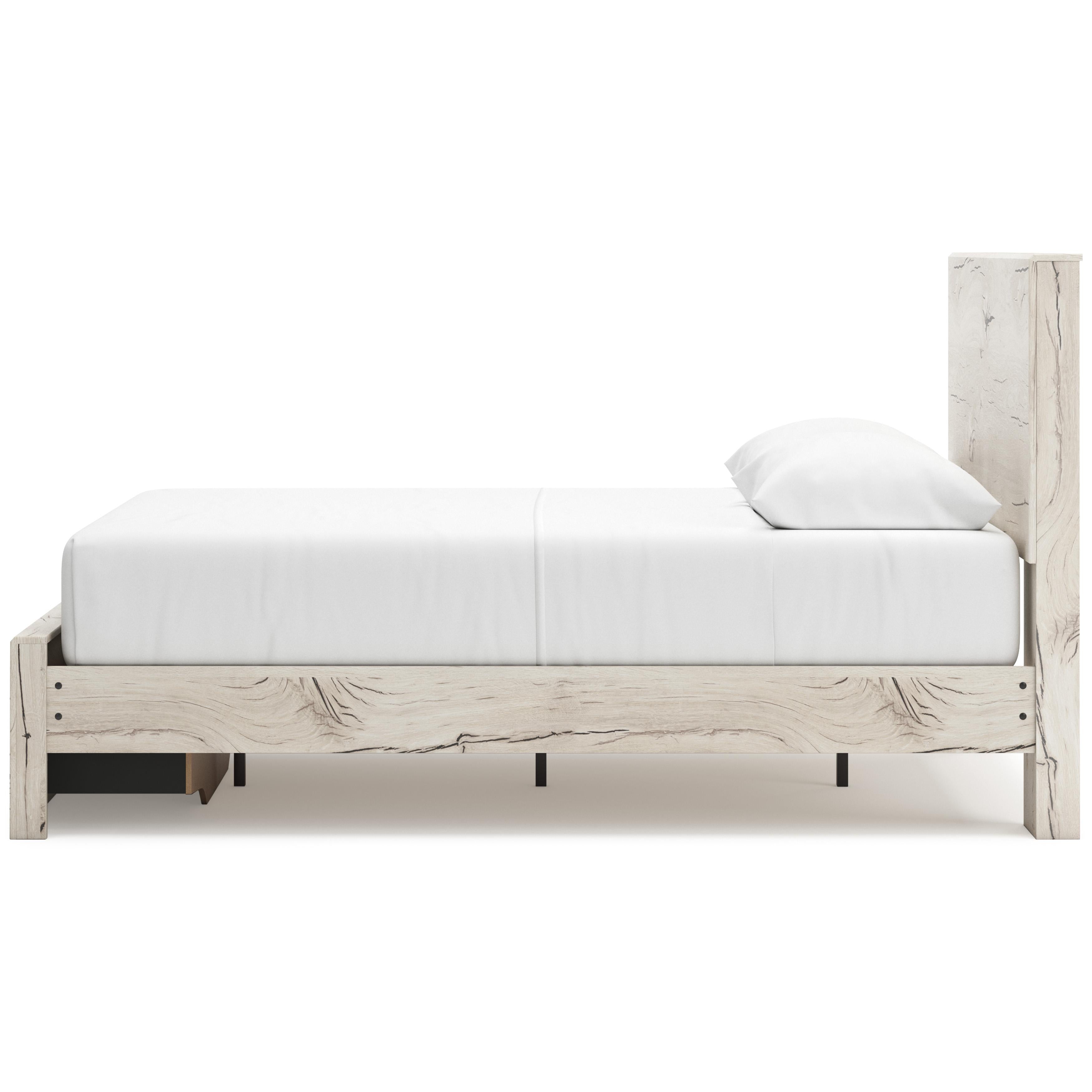  Size_Queen --  Lawroy B2310B4 Queen Panel Storage Bed IMAGE 5