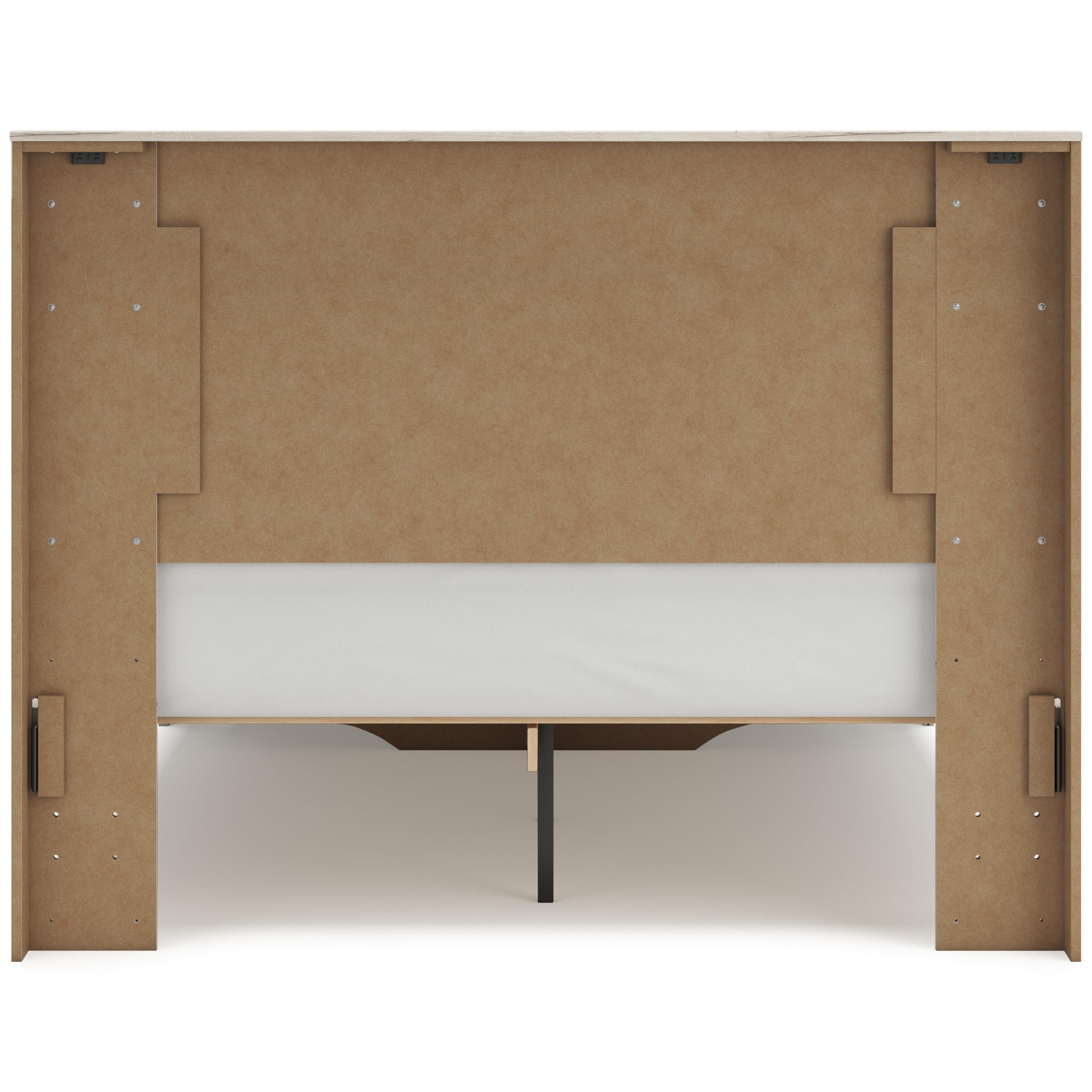 Size_Queen --  Lawroy B2310B4 Queen Panel Storage Bed IMAGE 6