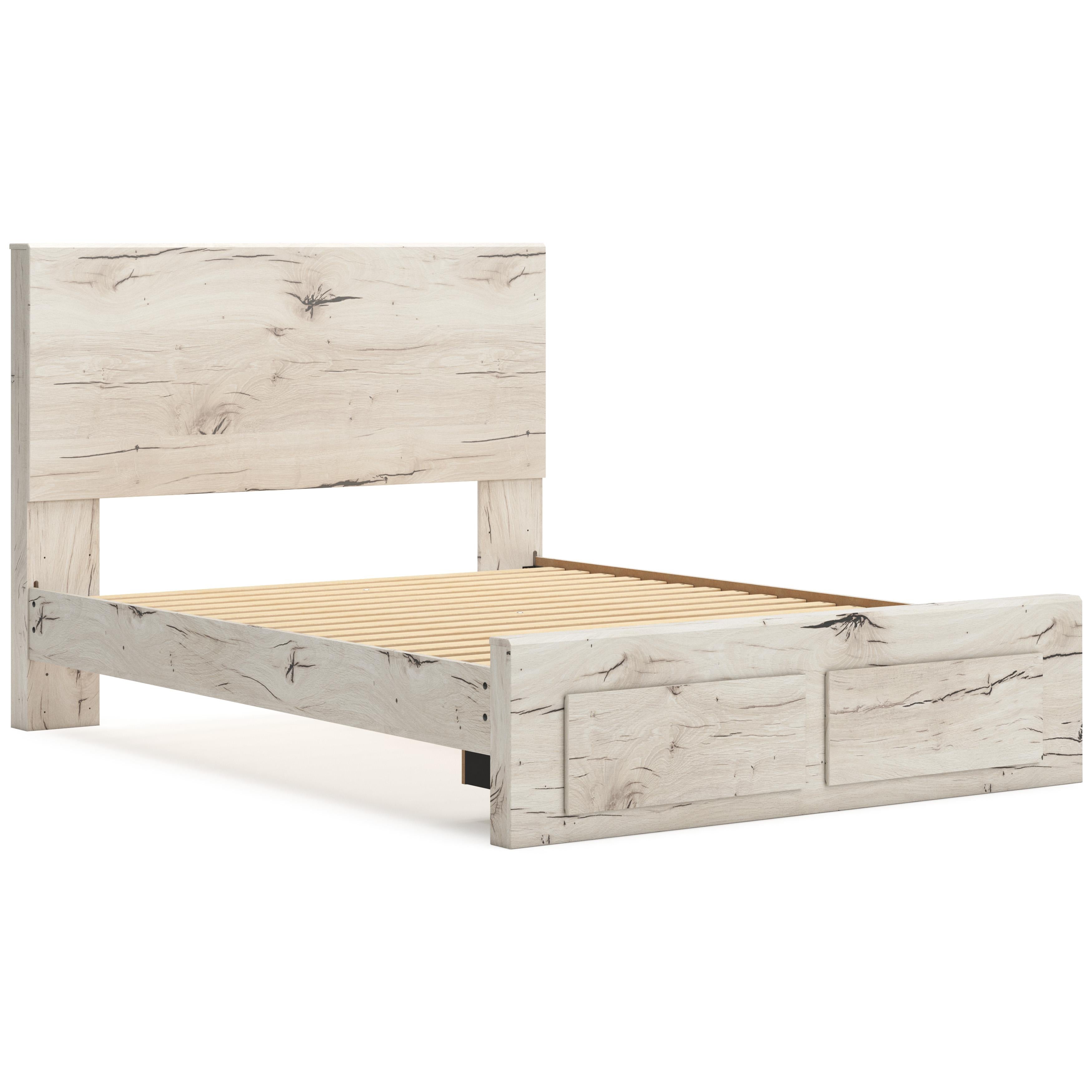  Size_Queen --  Lawroy B2310B4 Queen Panel Storage Bed IMAGE 7