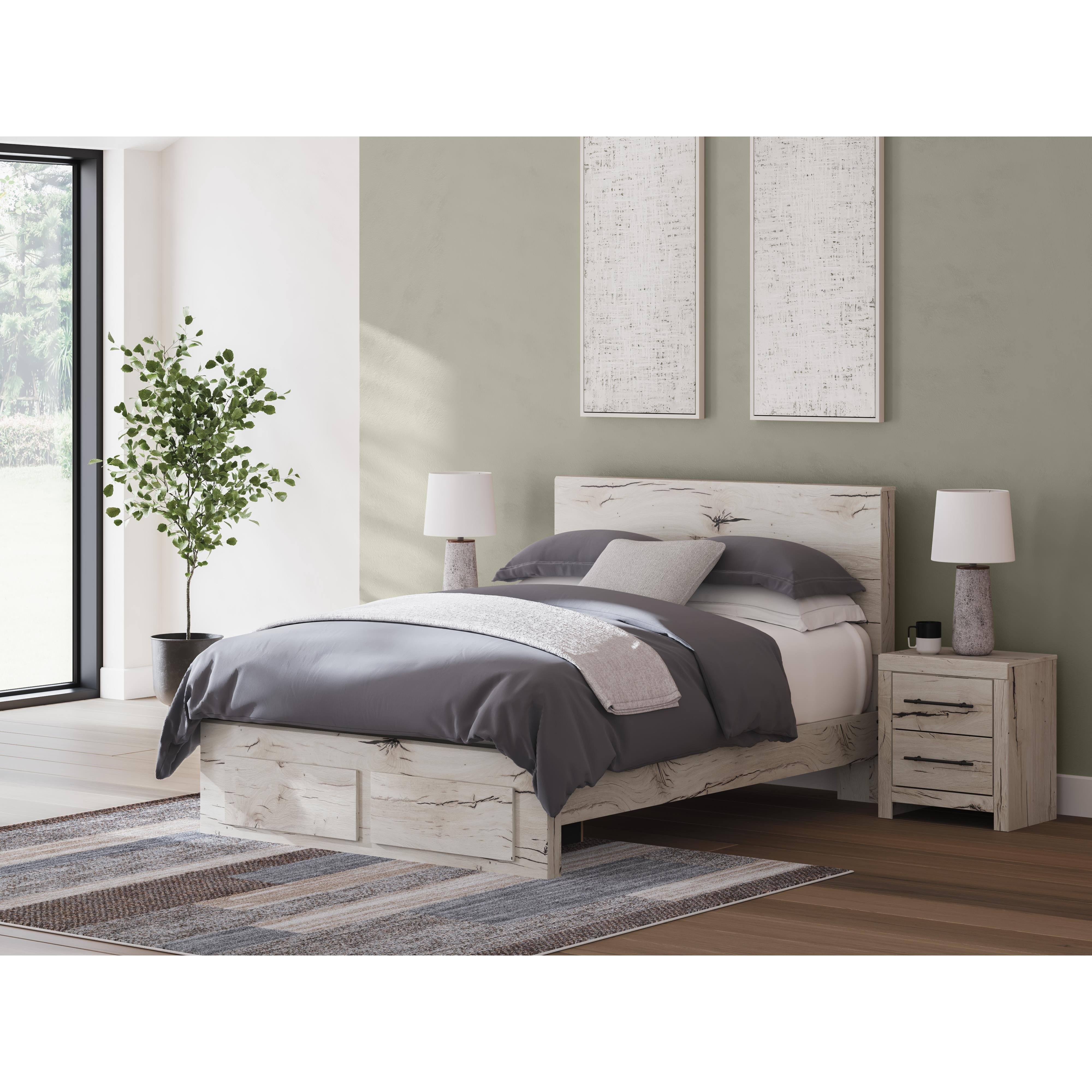  Size_Queen --  Lawroy B2310B4 Queen Panel Storage Bed IMAGE 8