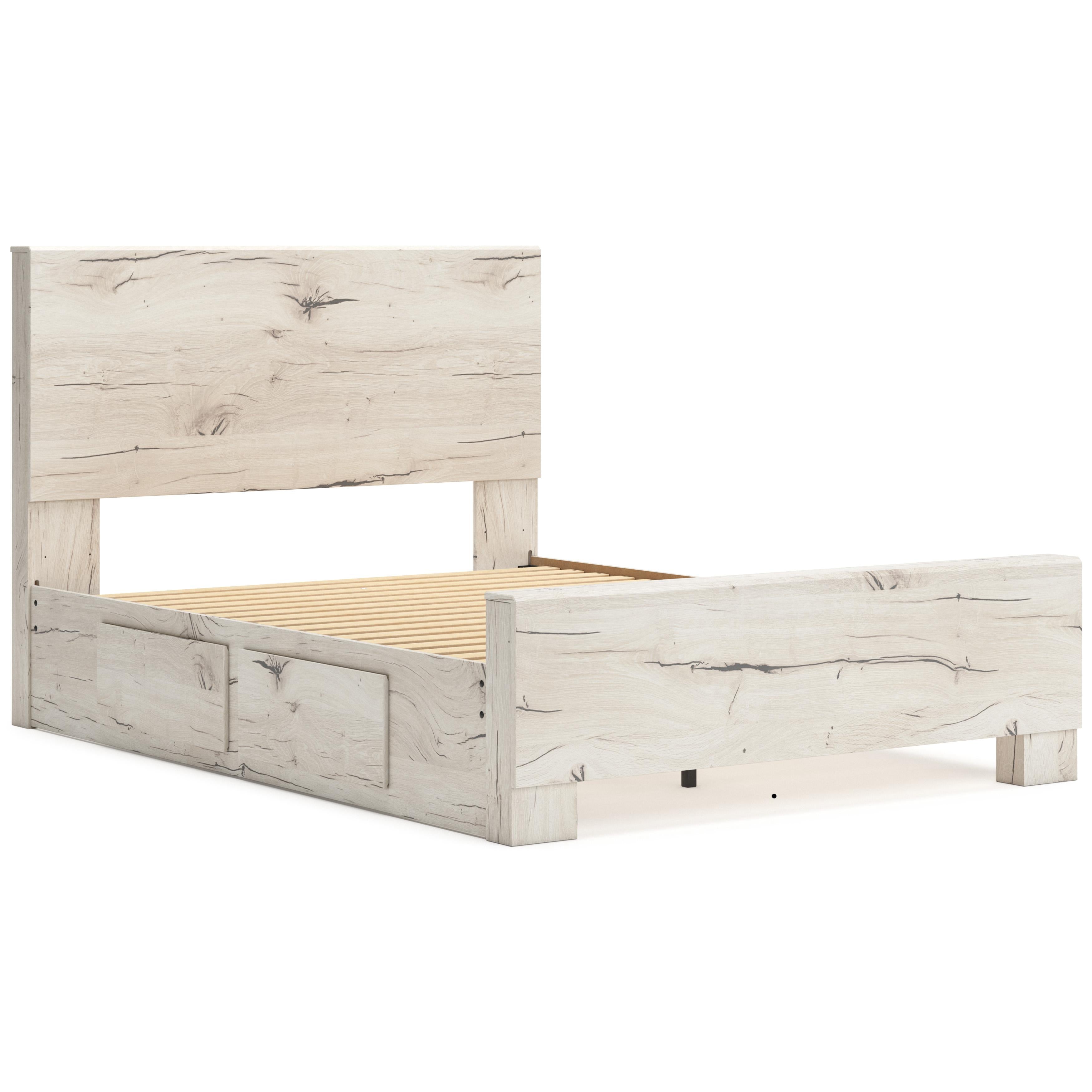  Size_Queen --  Signature Design by Ashley Lawroy Panel Bed with Storage IMAGE 7
