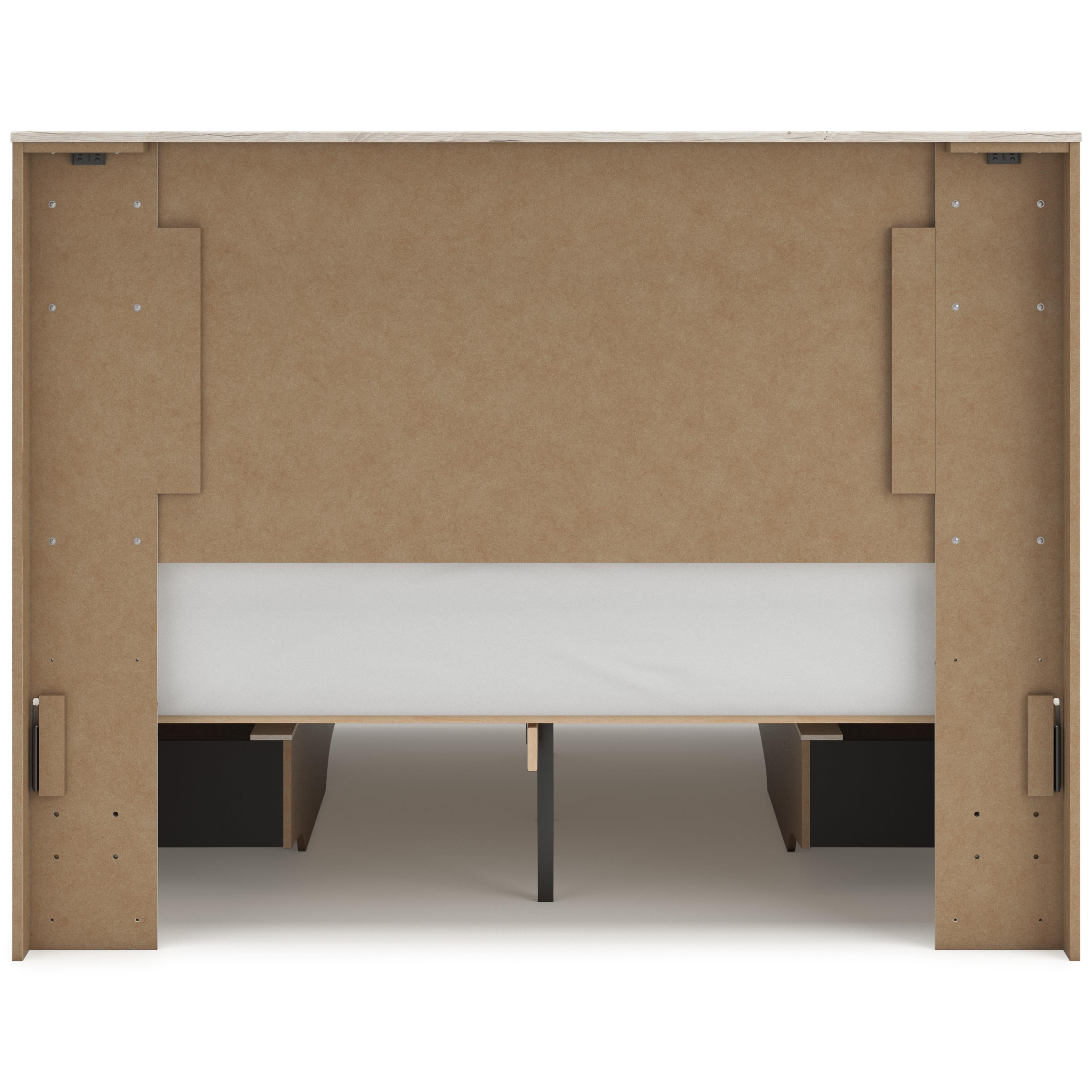  Size_Queen --  Lawroy B2310B8 Queen Panel Bed with Storage IMAGE 6