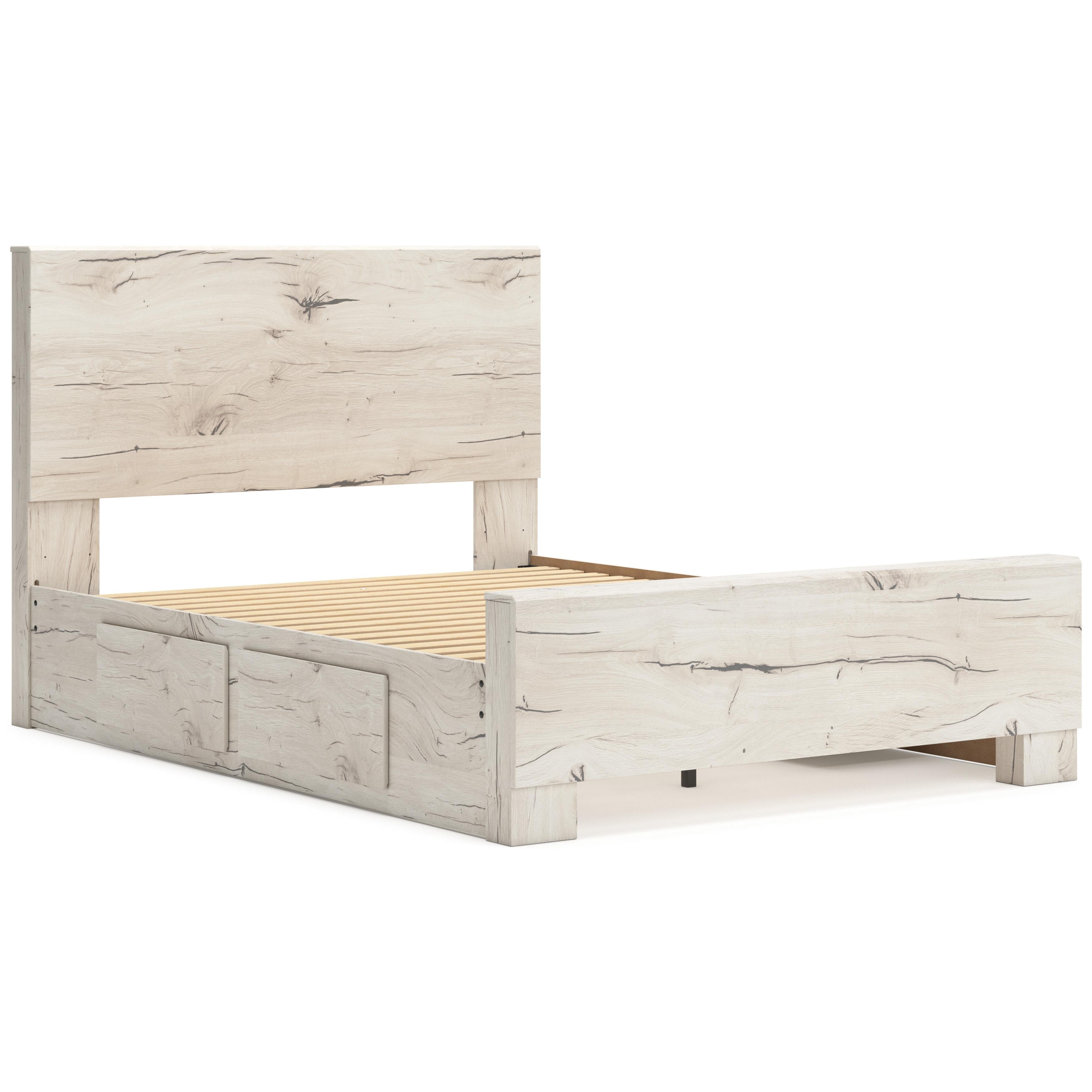  Size_Queen --  Lawroy B2310B8 Queen Panel Bed with Storage IMAGE 7
