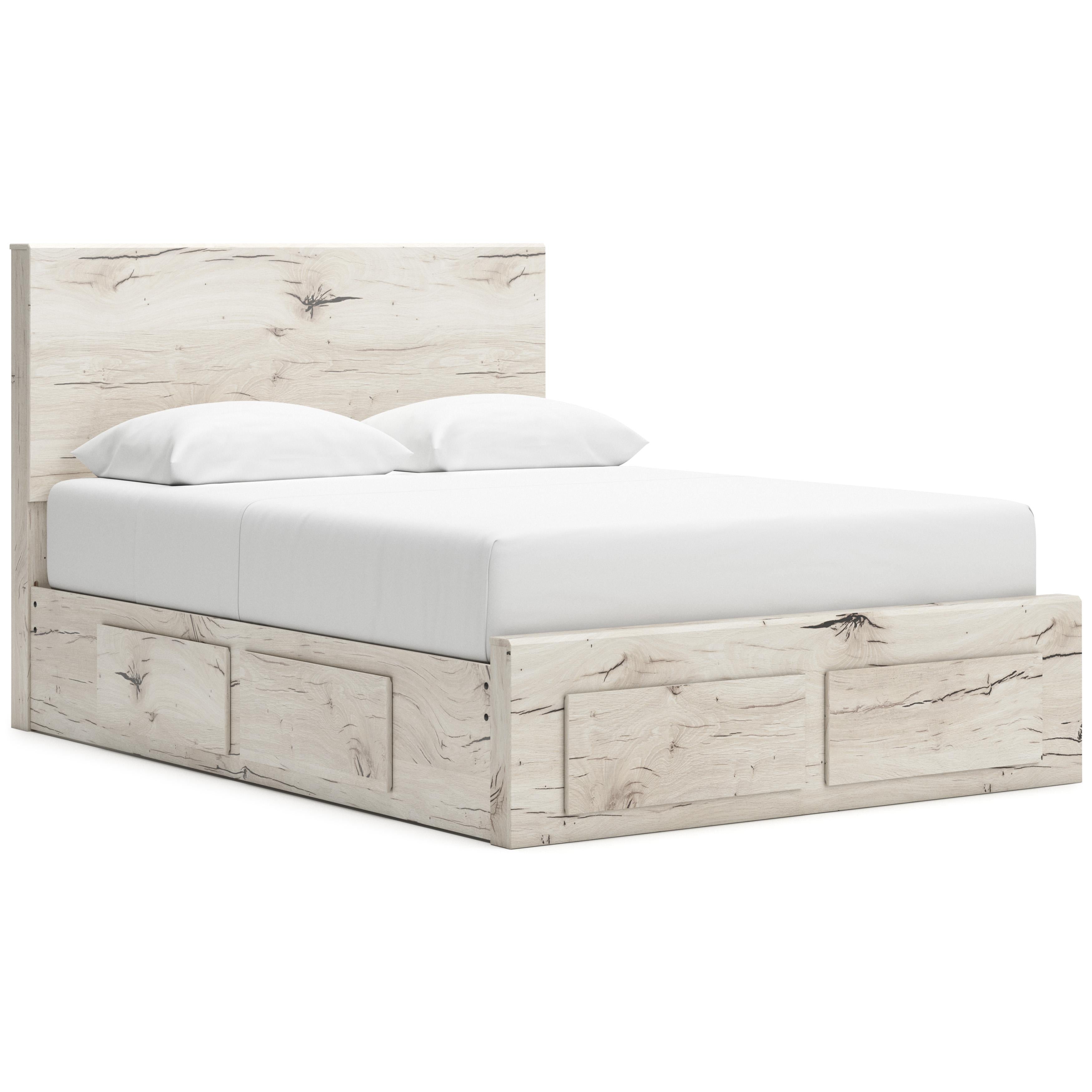  Size_Queen --  Lawroy B2310B9 Queen Panel Storage Bed IMAGE 1