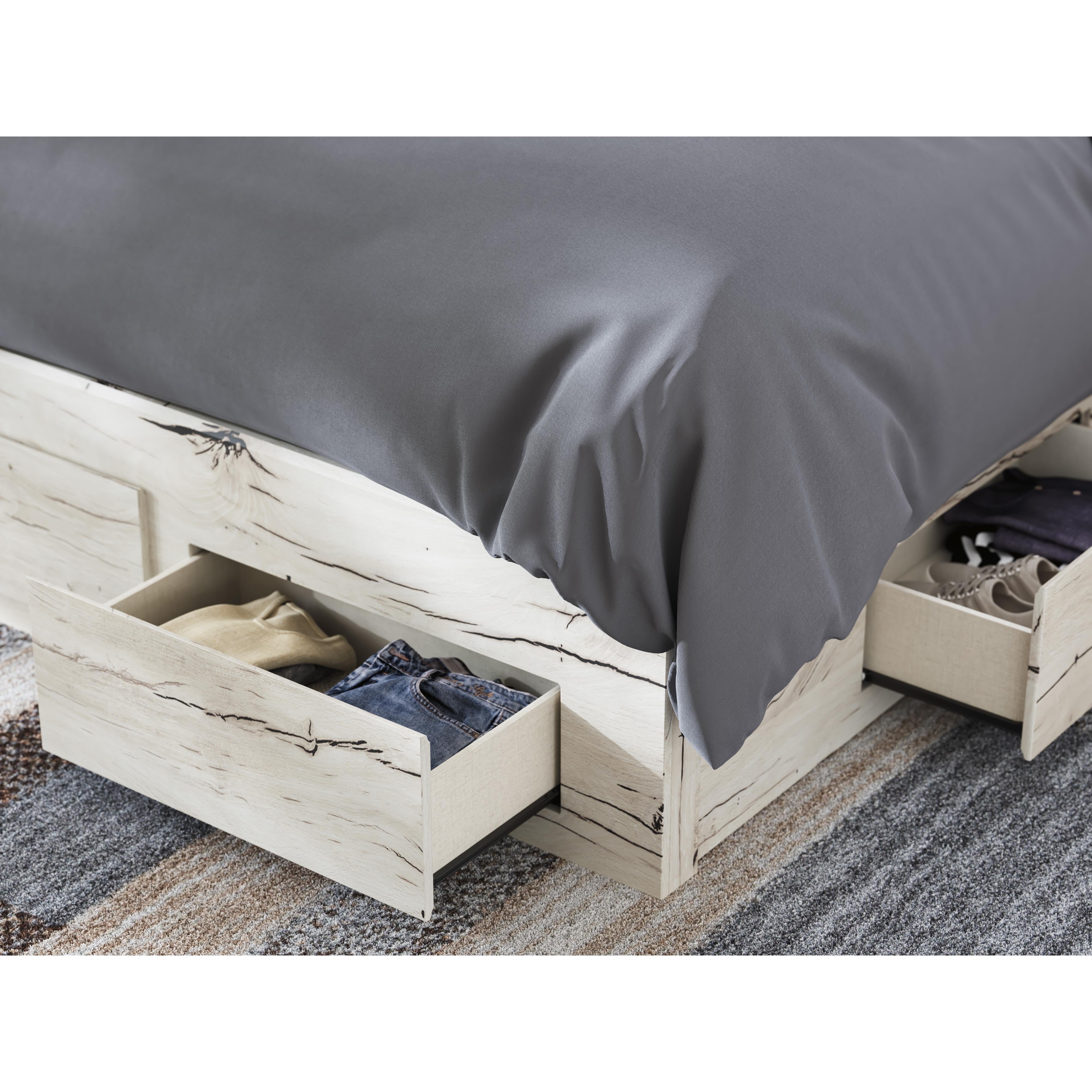  Size_Queen --  Lawroy B2310B9 Queen Panel Storage Bed IMAGE 10