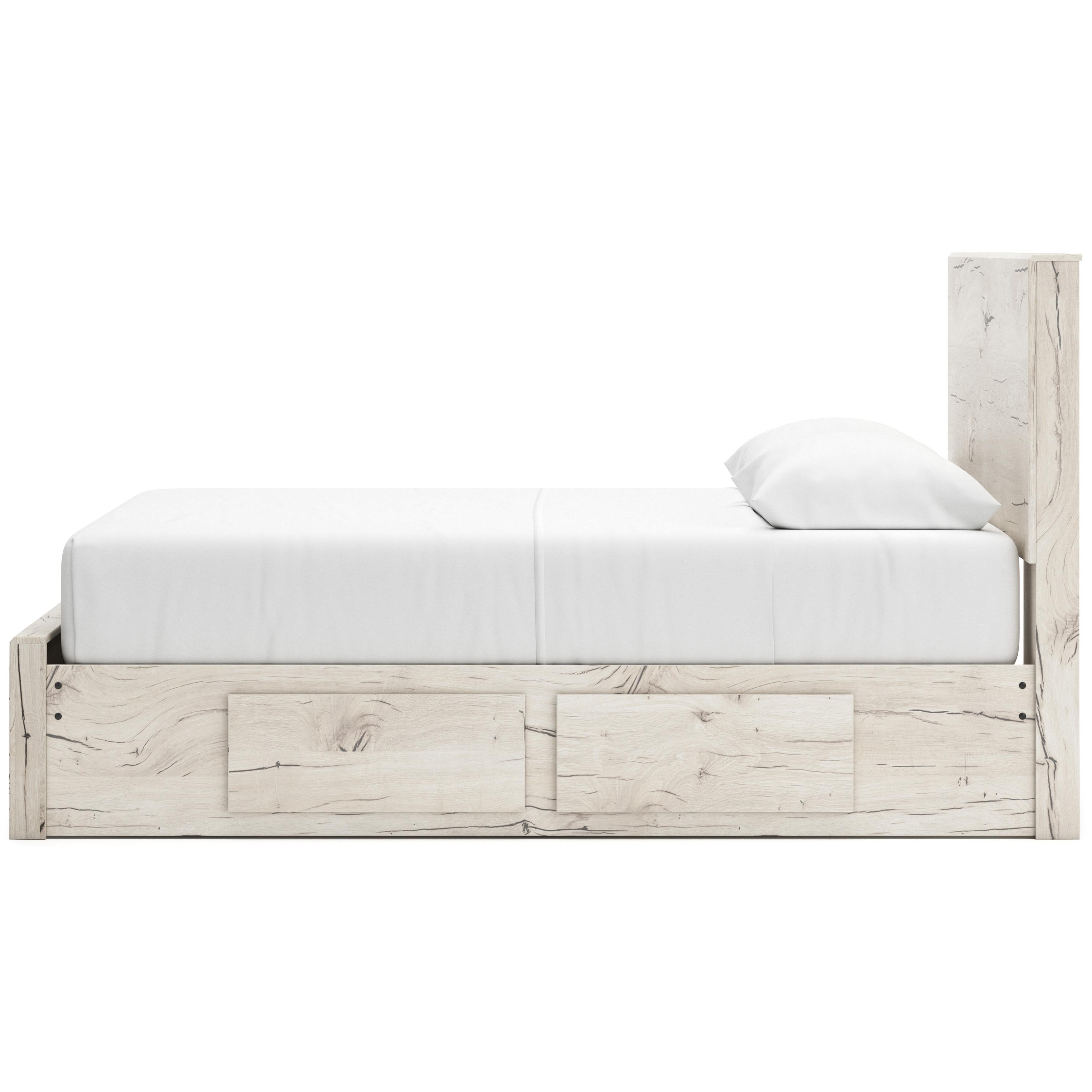  Size_Queen --  Lawroy B2310B9 Queen Panel Storage Bed IMAGE 5