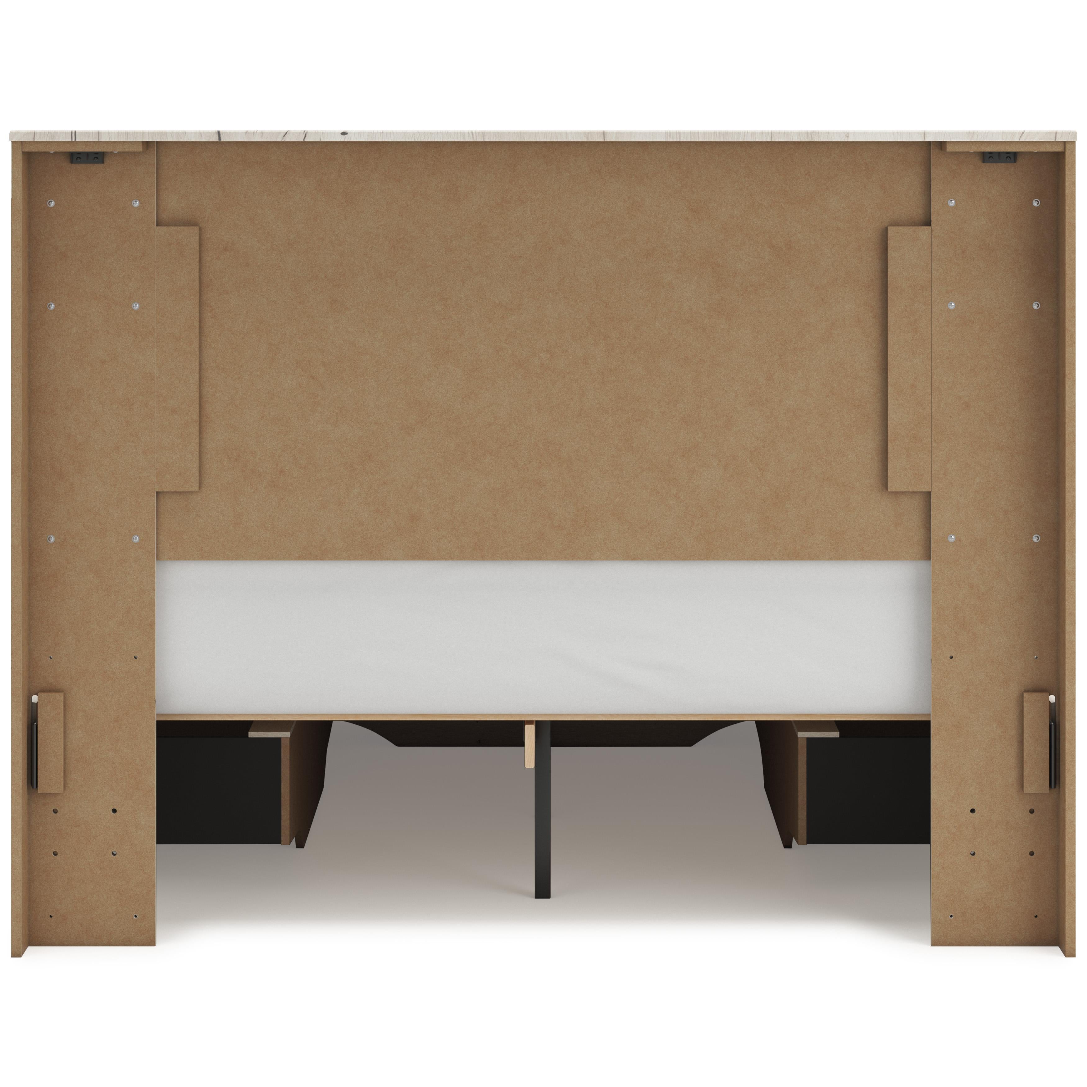  Size_Queen --  Lawroy B2310B9 Queen Panel Storage Bed IMAGE 6