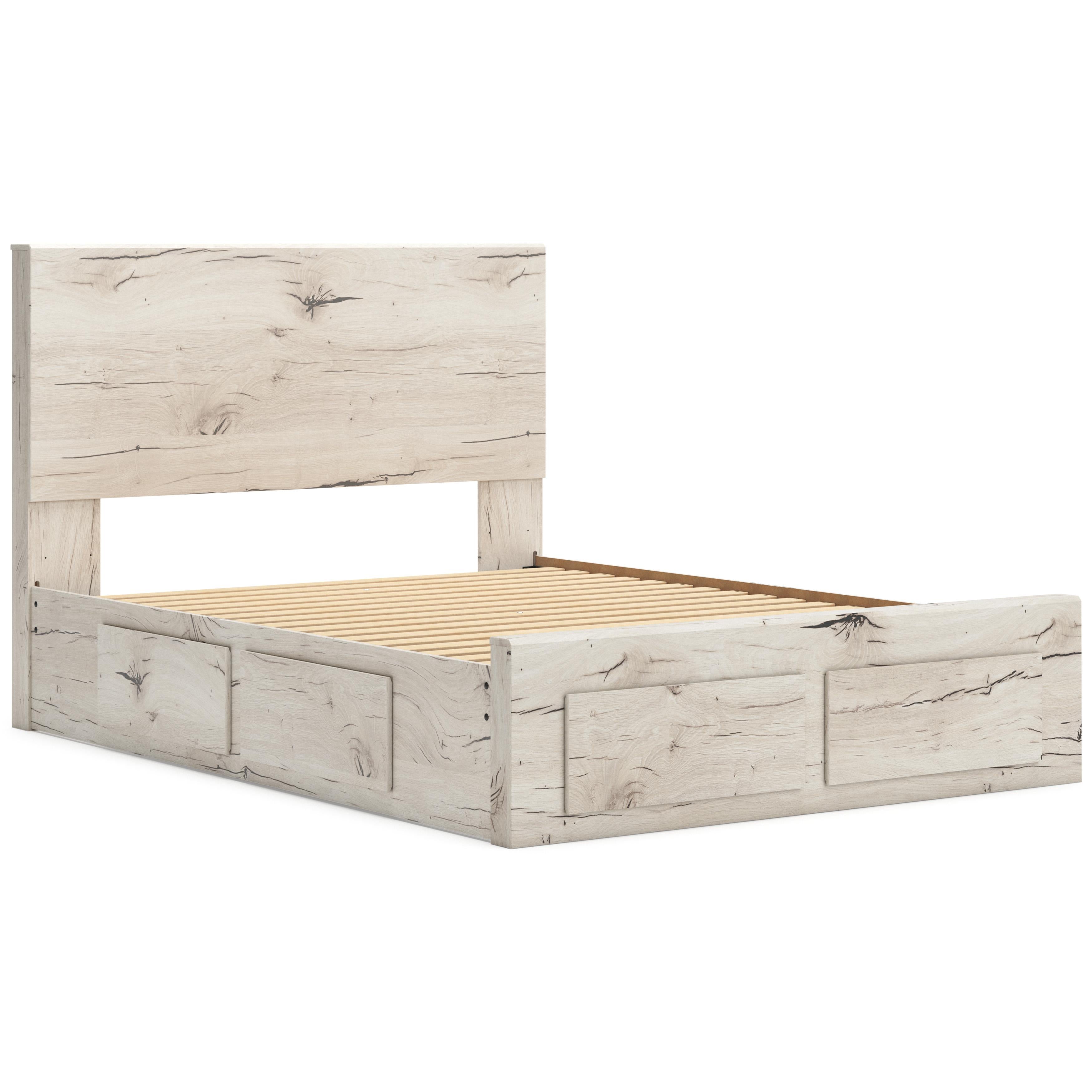  Size_Queen --  Lawroy B2310B9 Queen Panel Storage Bed IMAGE 7