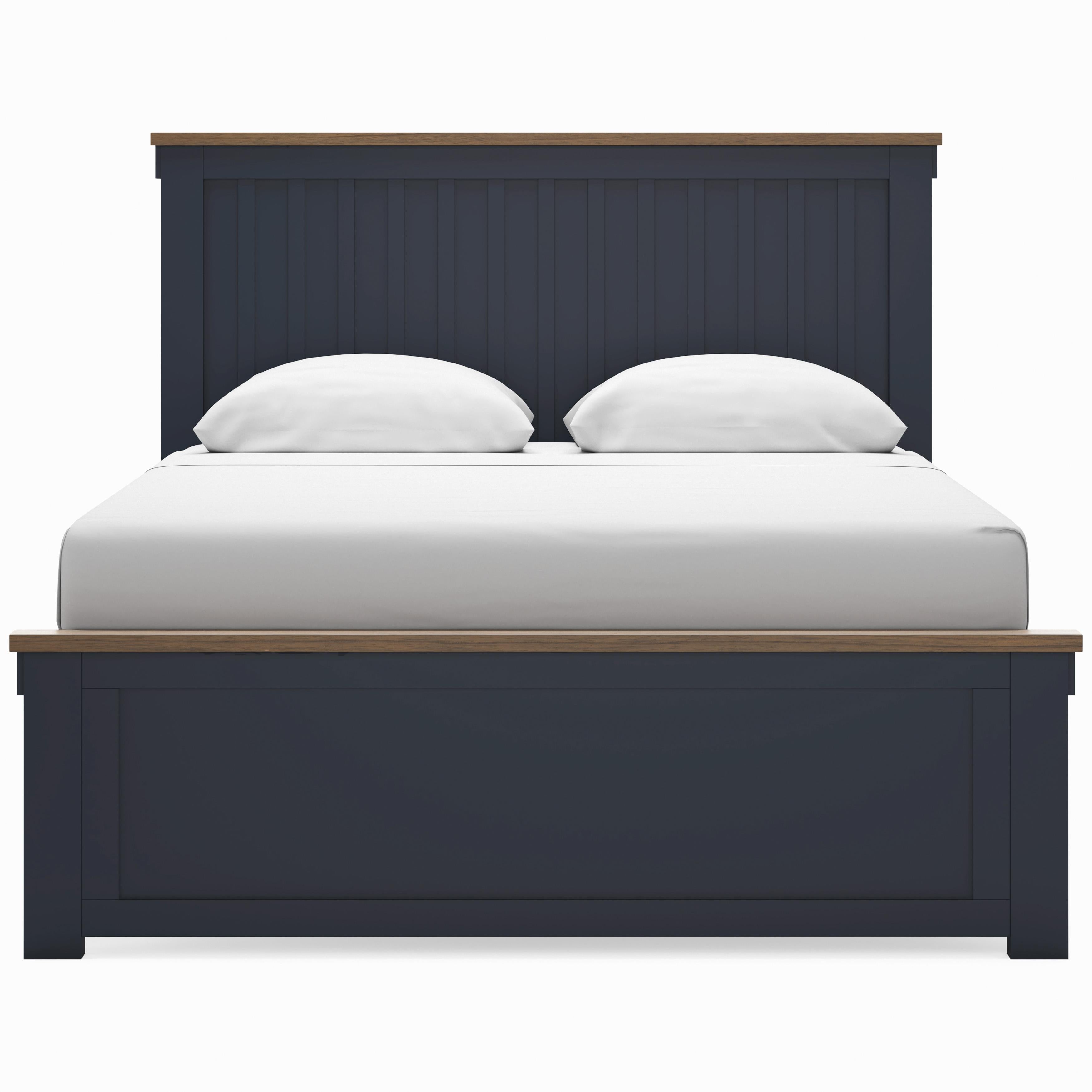  Size_Queen --  Landocken B414B10 Queen Panel Bed IMAGE 2