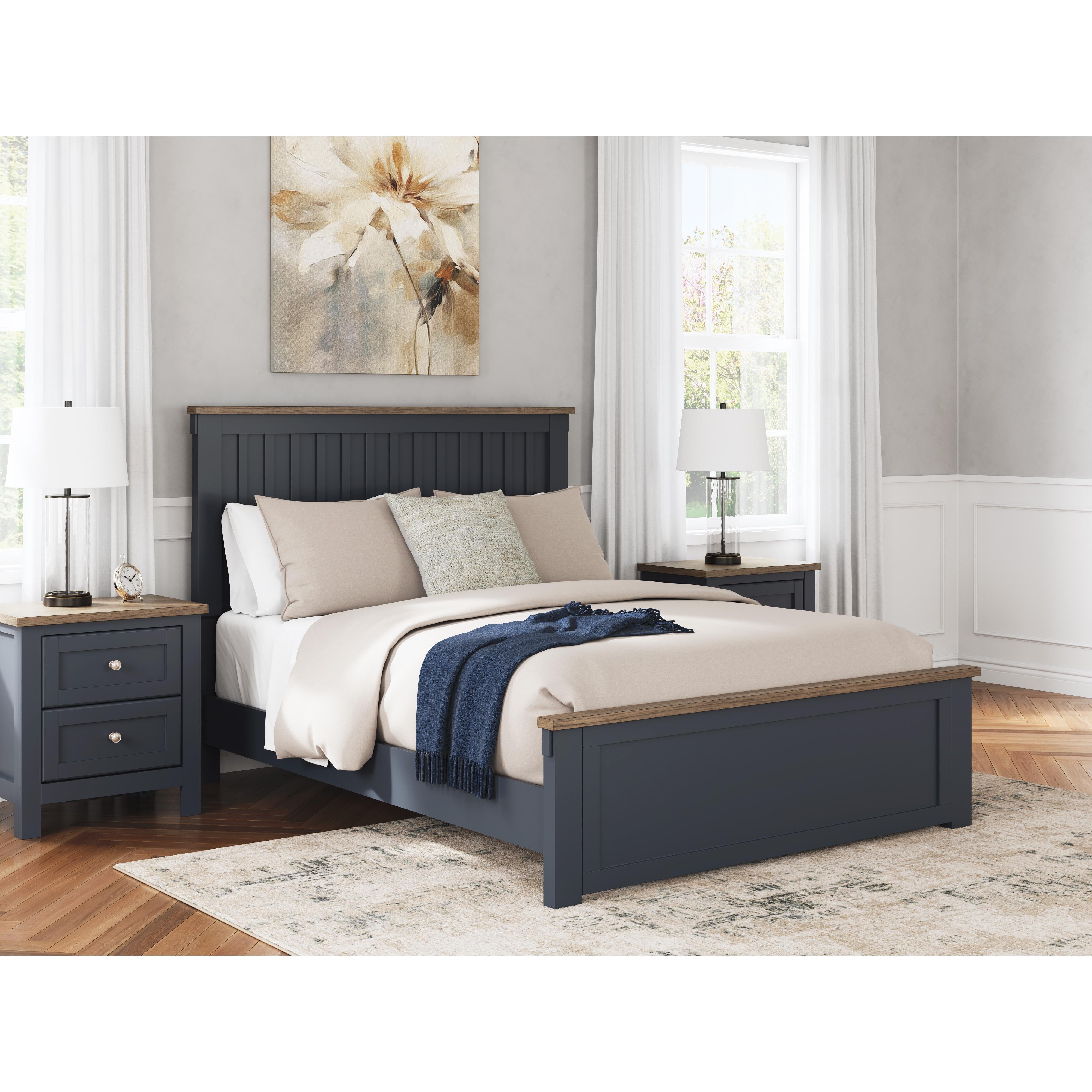  Size_Queen --  Landocken B414B10 Queen Panel Bed IMAGE 6