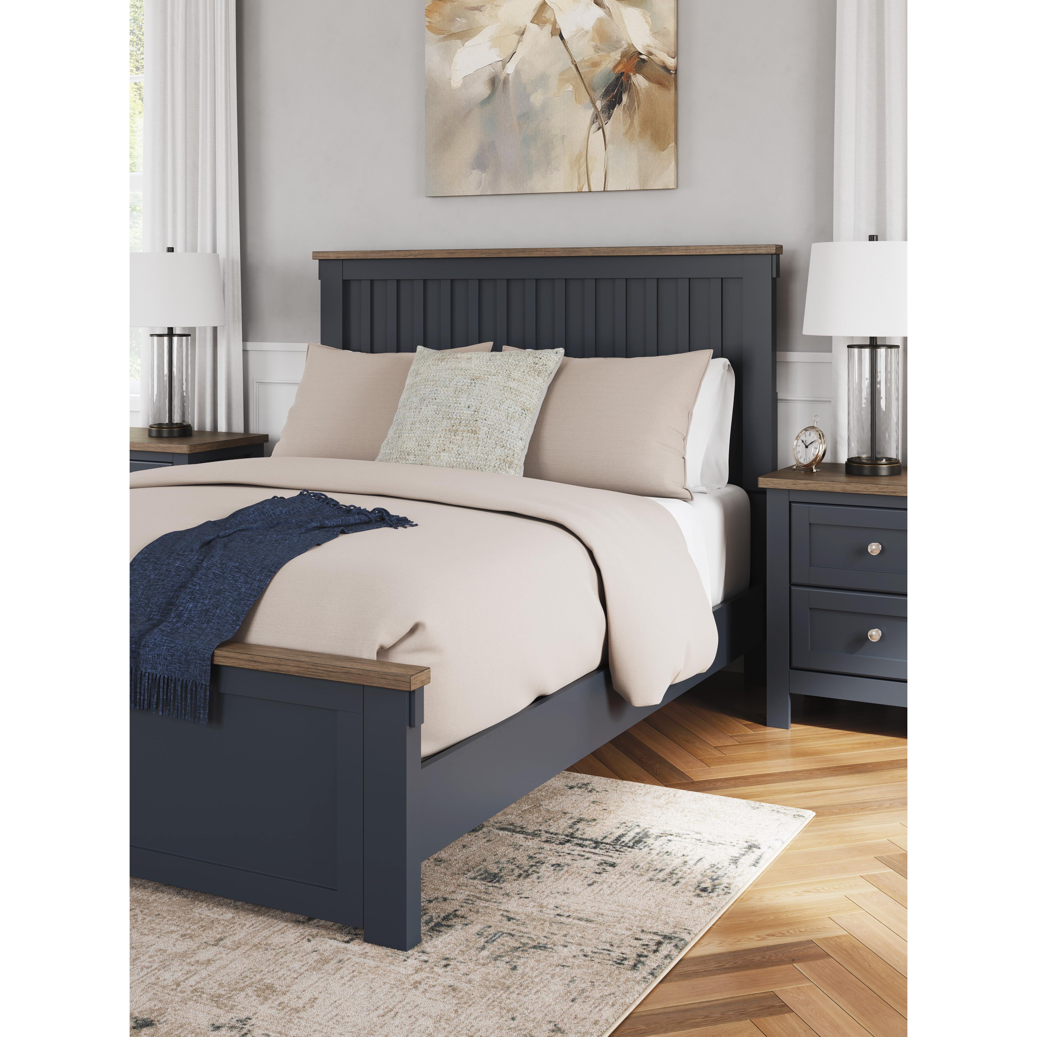  Size_Queen --  Landocken B414B10 Queen Panel Bed IMAGE 8