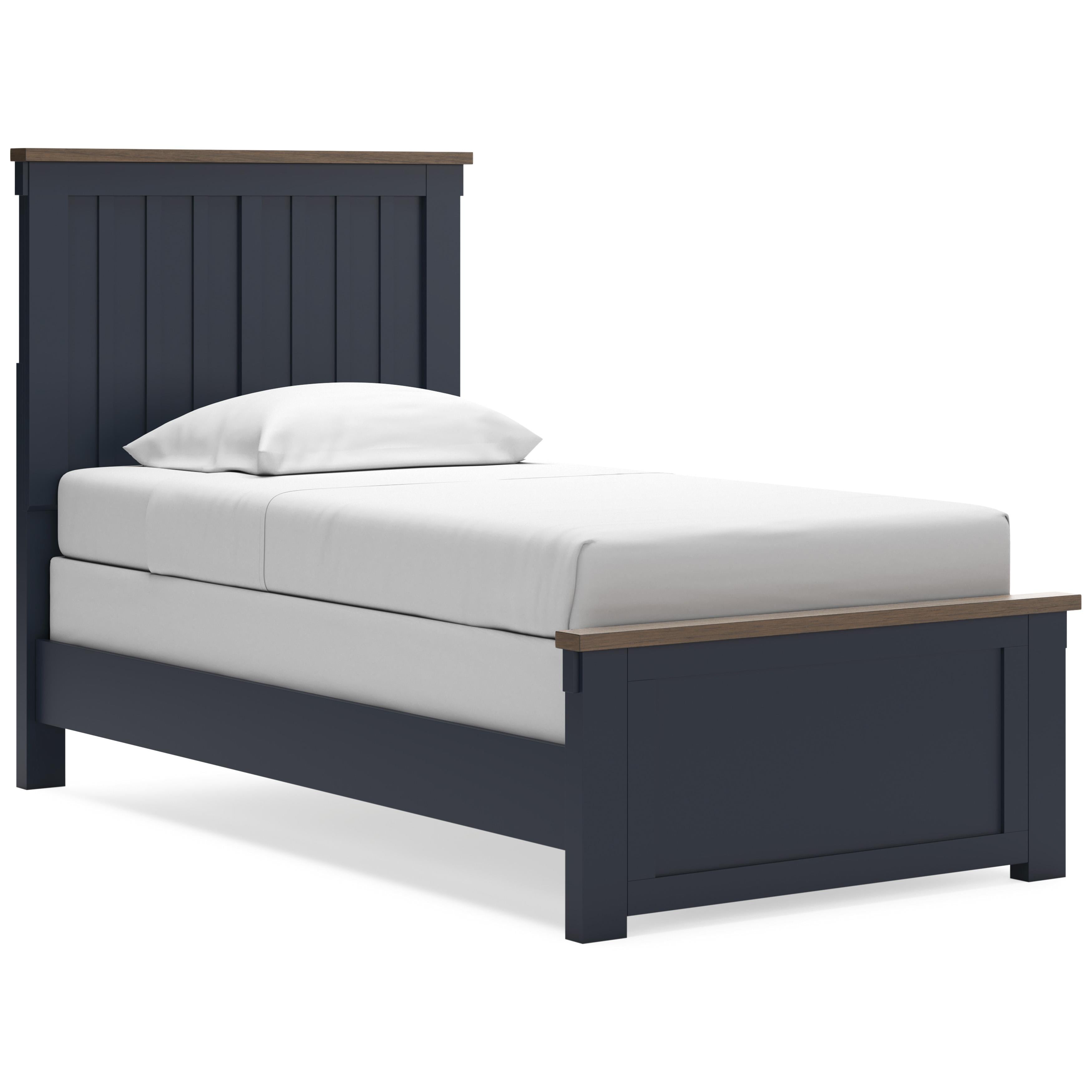  Size_Twin --  Signature Design by Ashley Landocken Panel Bed IMAGE 1
