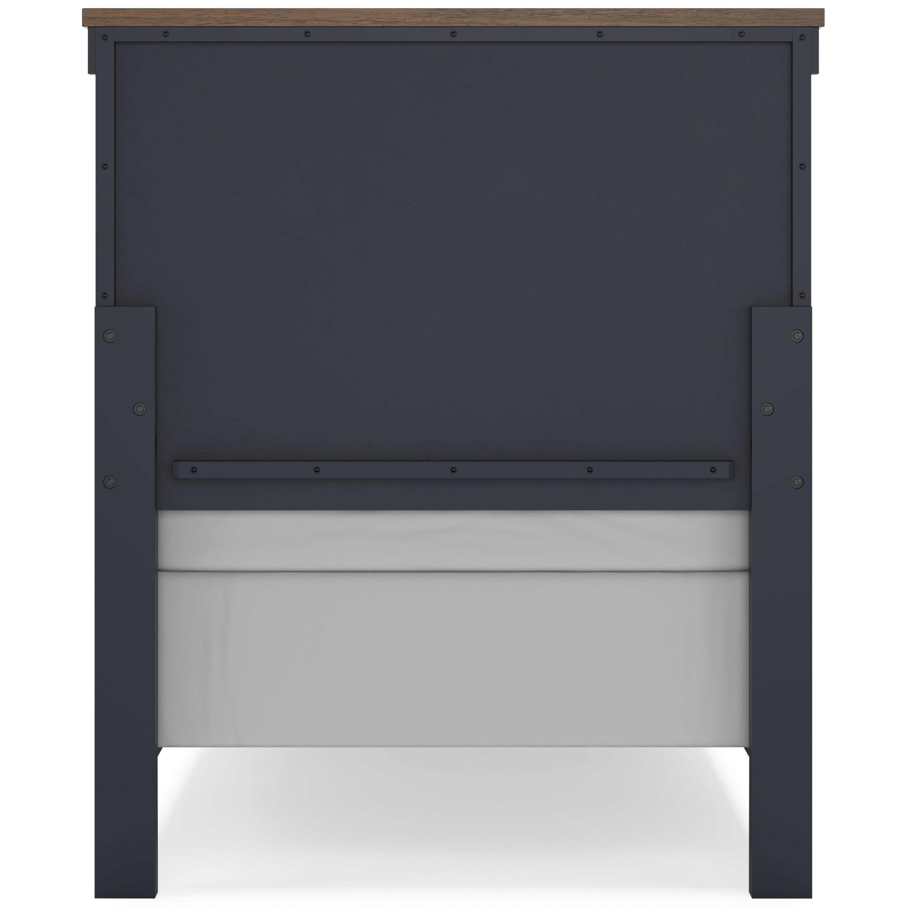  Size_Twin --  Signature Design by Ashley Landocken Panel Bed IMAGE 4