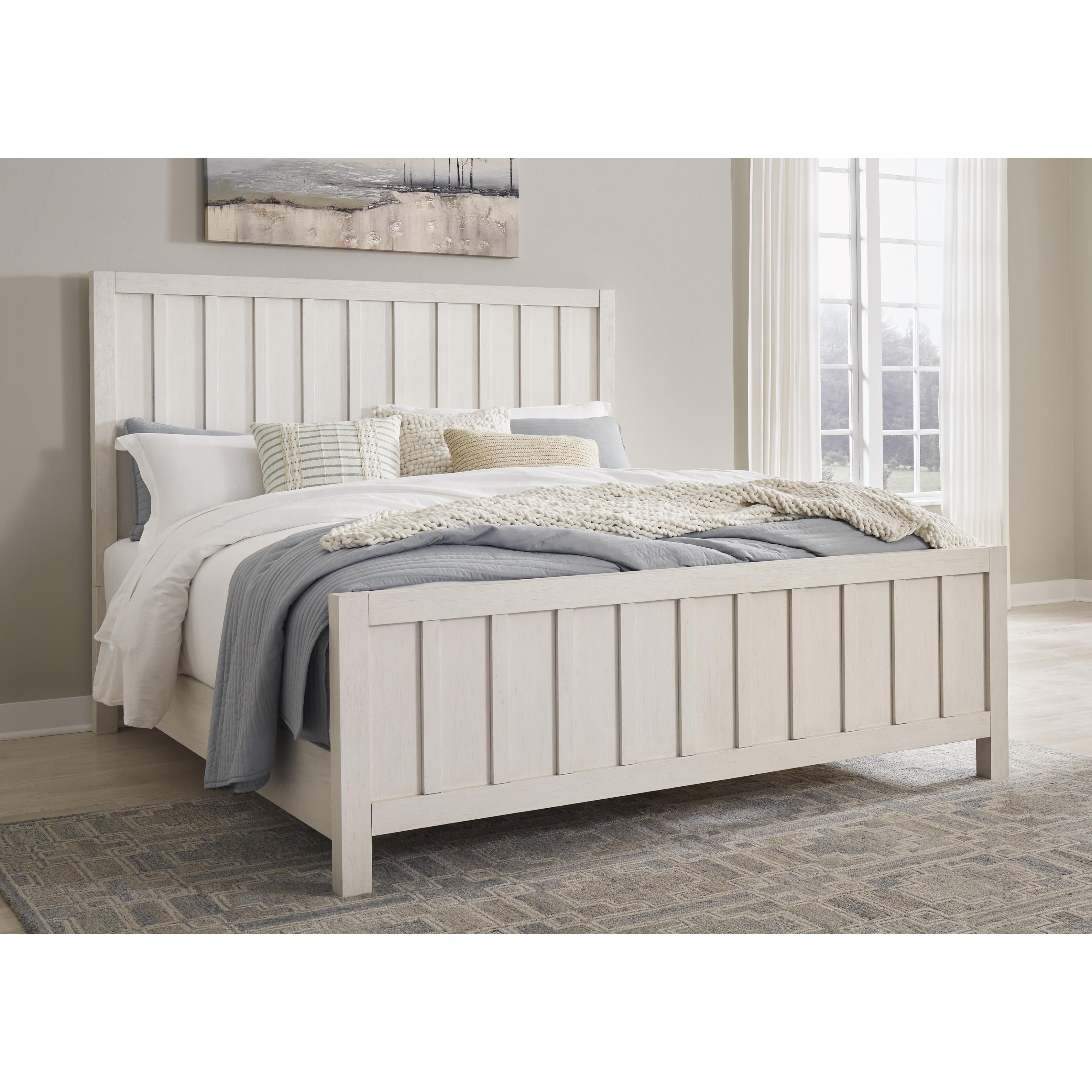  Size_California King --  Shaybrock B683B7 California King Panel Bed IMAGE 3