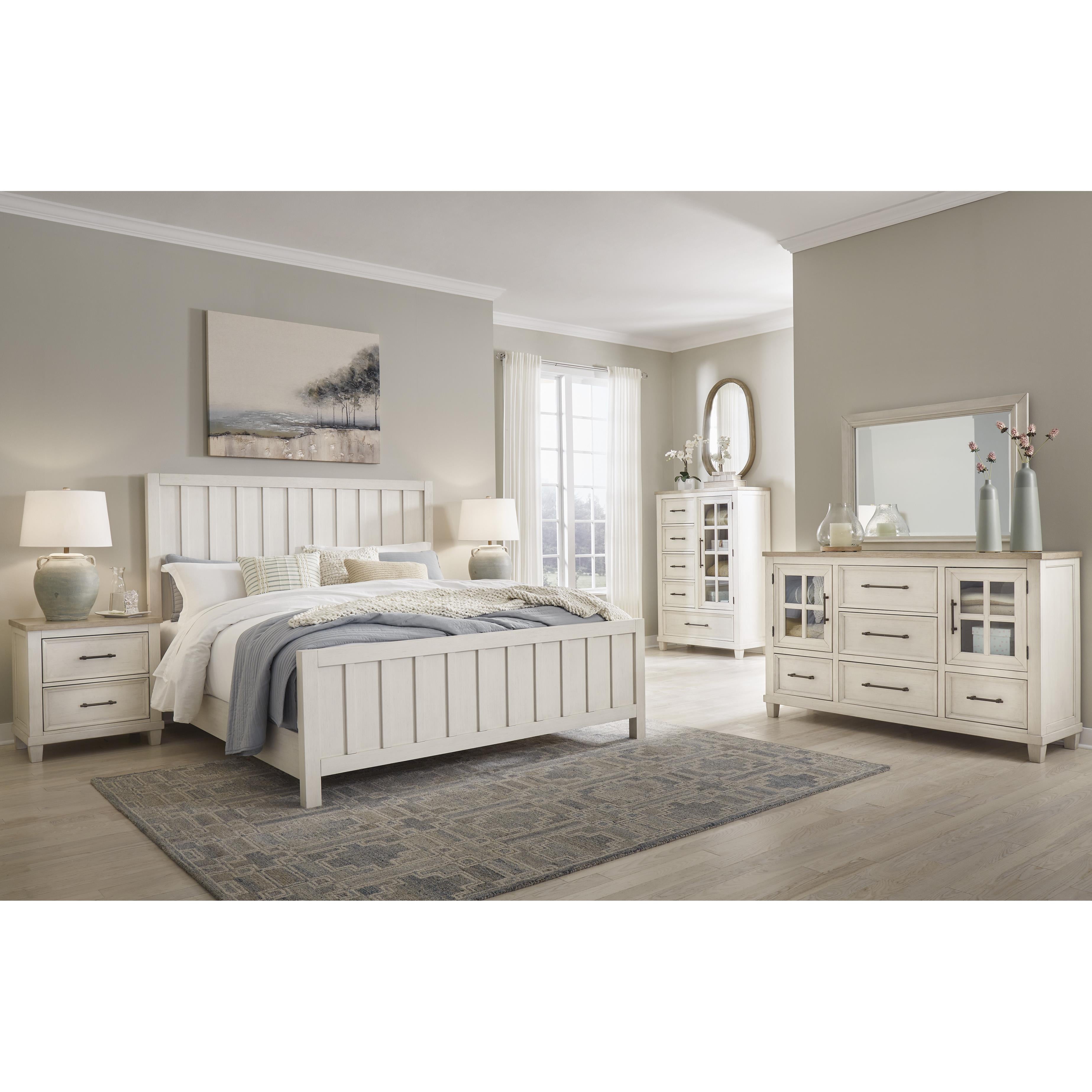  Size_California King --  Shaybrock B683B7 California King Panel Bed IMAGE 4