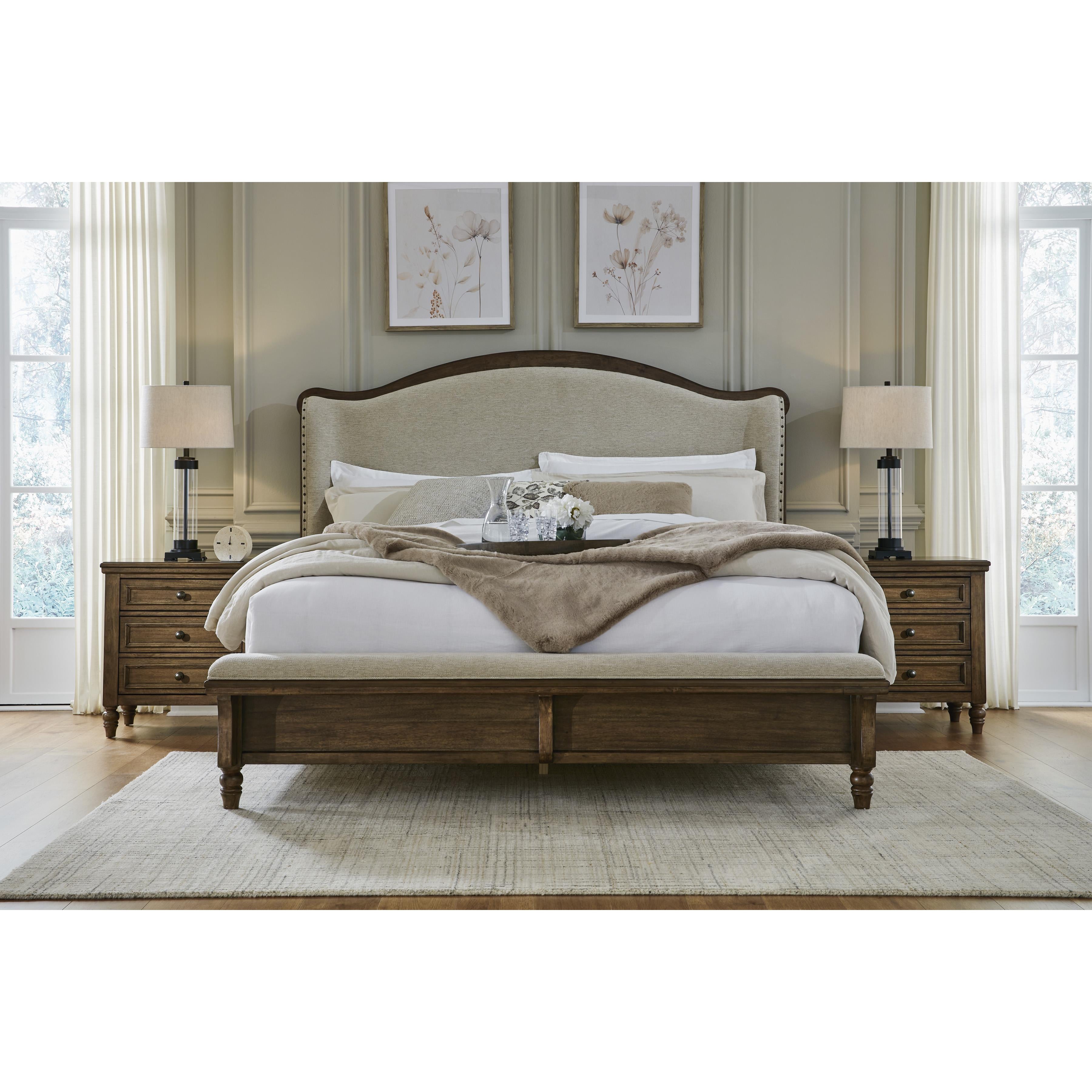  Size_Queen --  Benchcraft Sturlayne Upholstered Panel Bed IMAGE 8