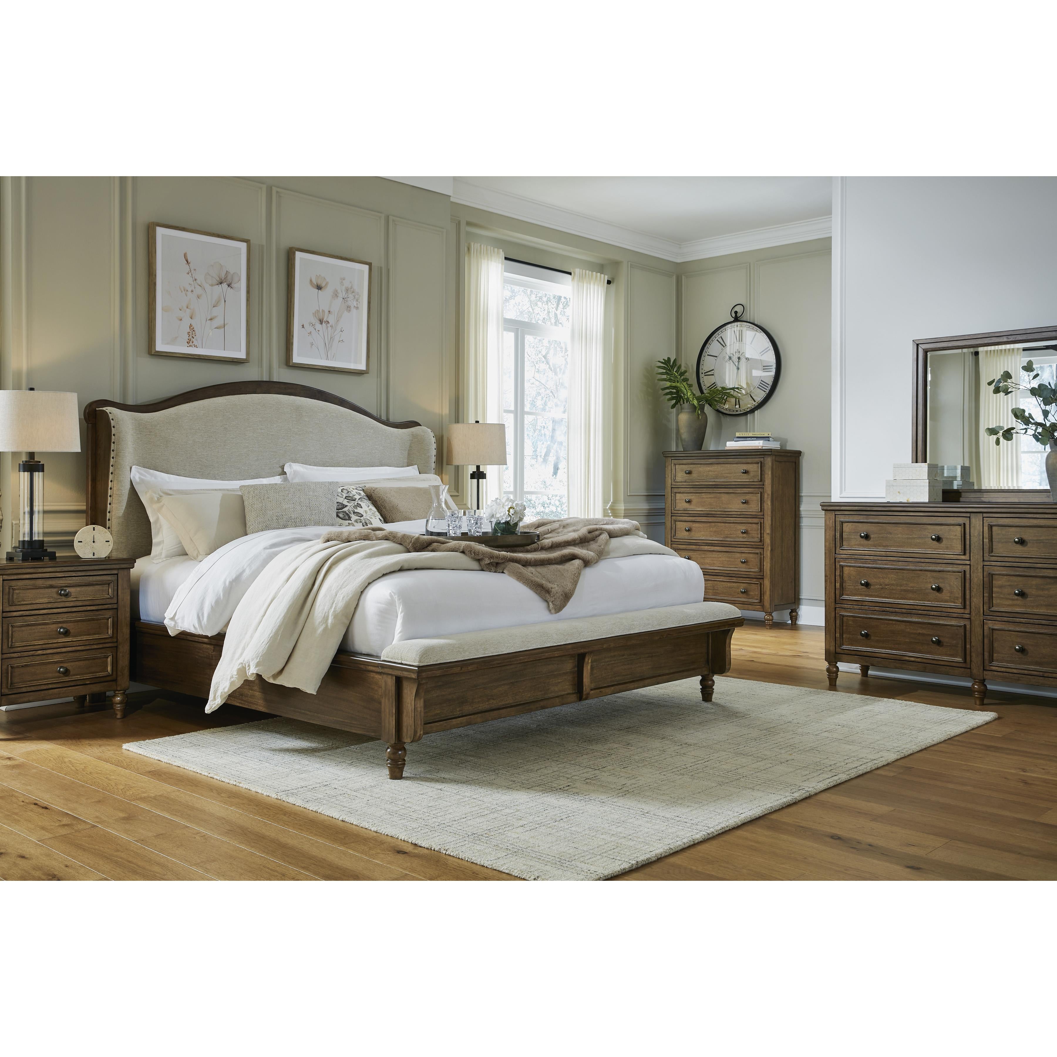  Size_California King --  Sturlayne B787B5 California King Upholstered Panel Bed IMAGE 7