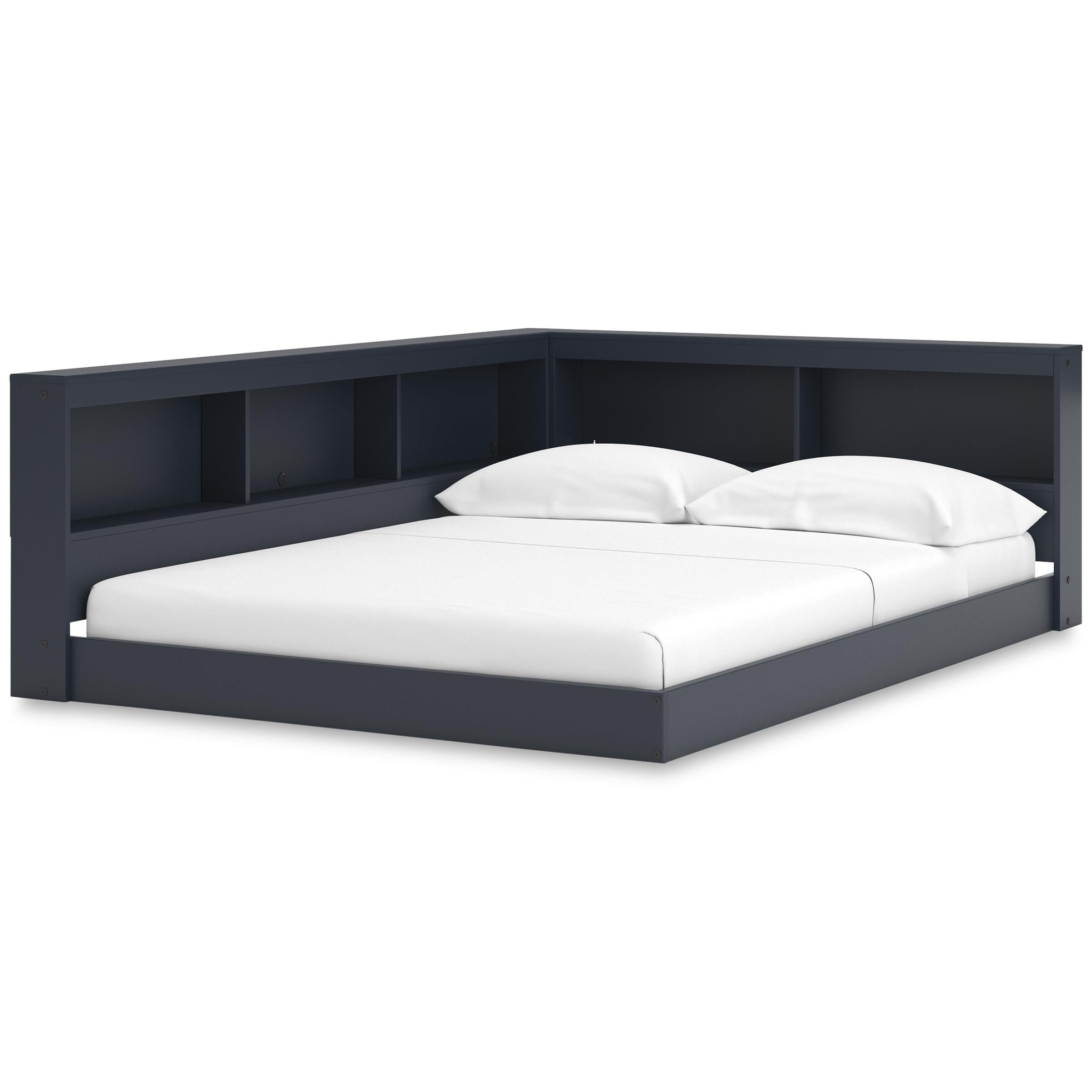  Size_Full --  Simmenfort EB1528B4 Full Bookcase Storage Bed IMAGE 1