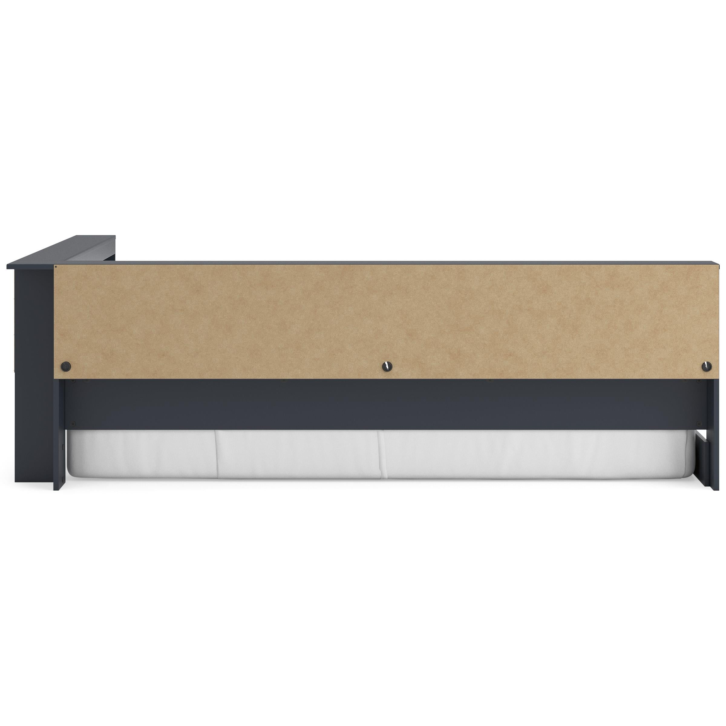  Size_Full --  Simmenfort EB1528B4 Full Bookcase Storage Bed IMAGE 4