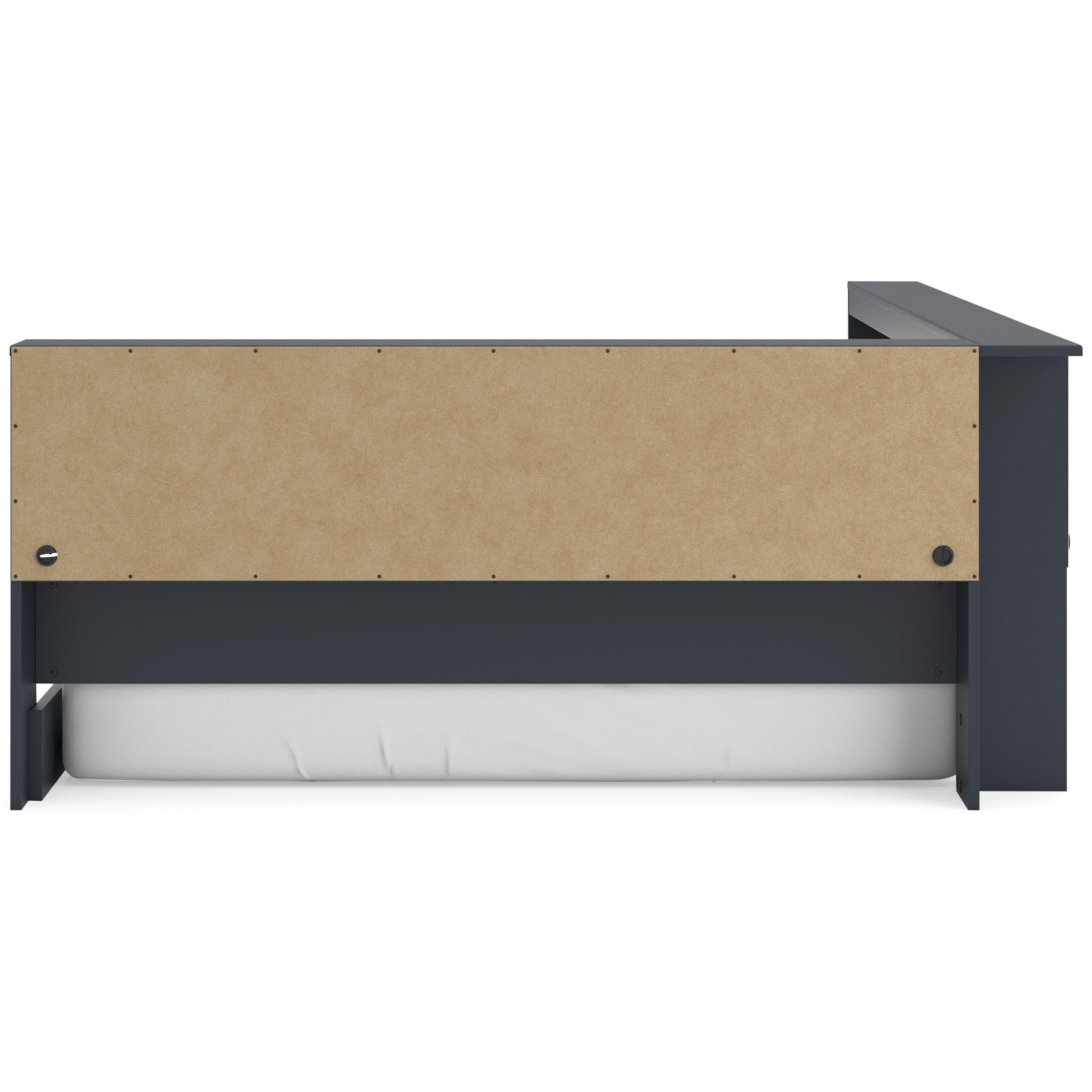  Size_Full --  Simmenfort EB1528B4 Full Bookcase Storage Bed IMAGE 5