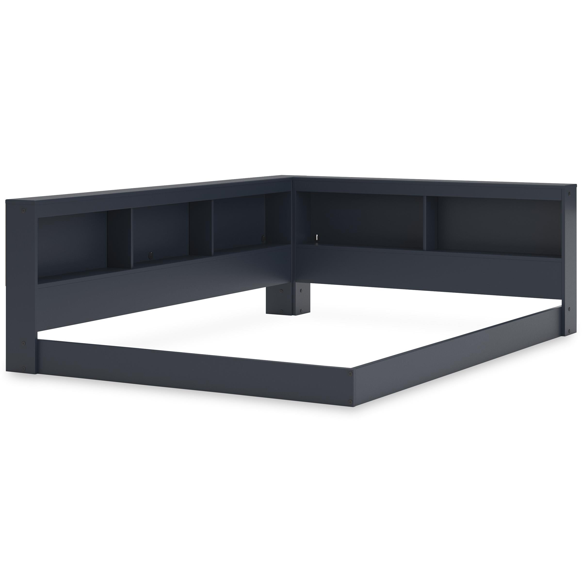  Size_Full --  Simmenfort EB1528B4 Full Bookcase Storage Bed IMAGE 6