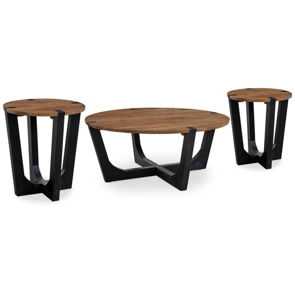 Signature Design by Ashley Hanneforth T726T1 Coffee Table and 2 End Tables