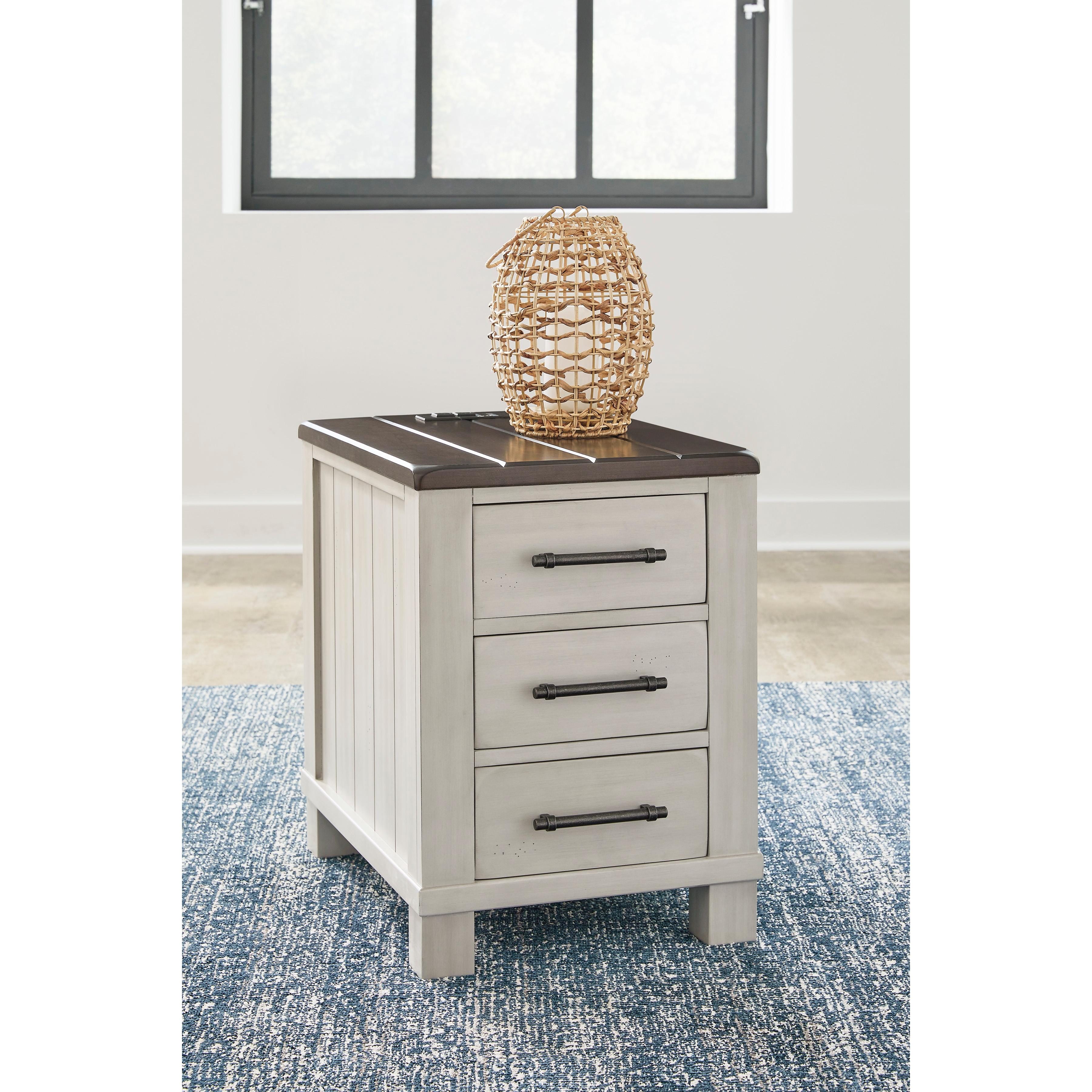  Signature Design by Ashley Darborn T796T1 Lift-top Coffee Table and 2 Chairside End Tables IMAGE 5