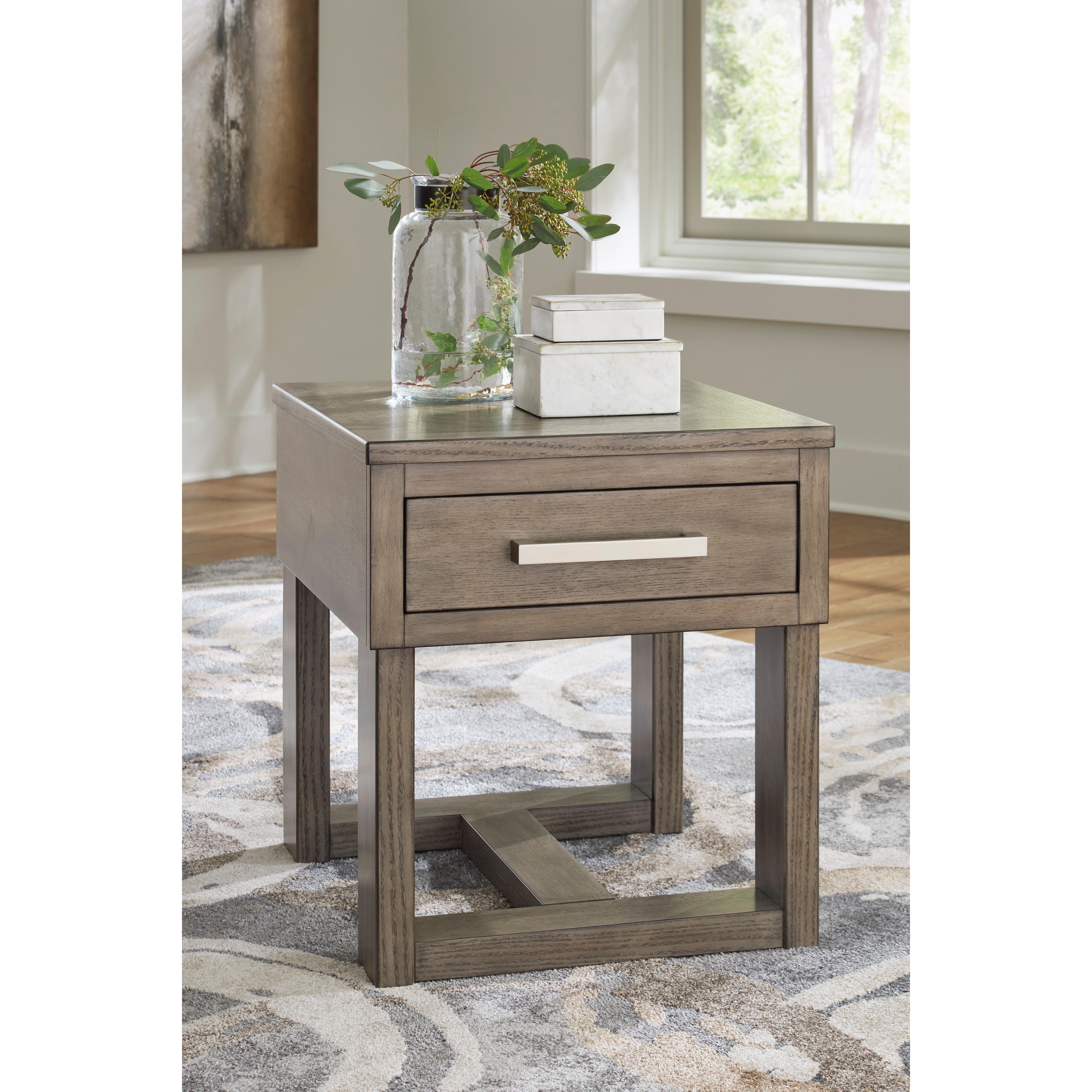  Signature Design by Ashley Loyaska T854T1 Lift-top Coffee Table and 2 End Tables IMAGE 5