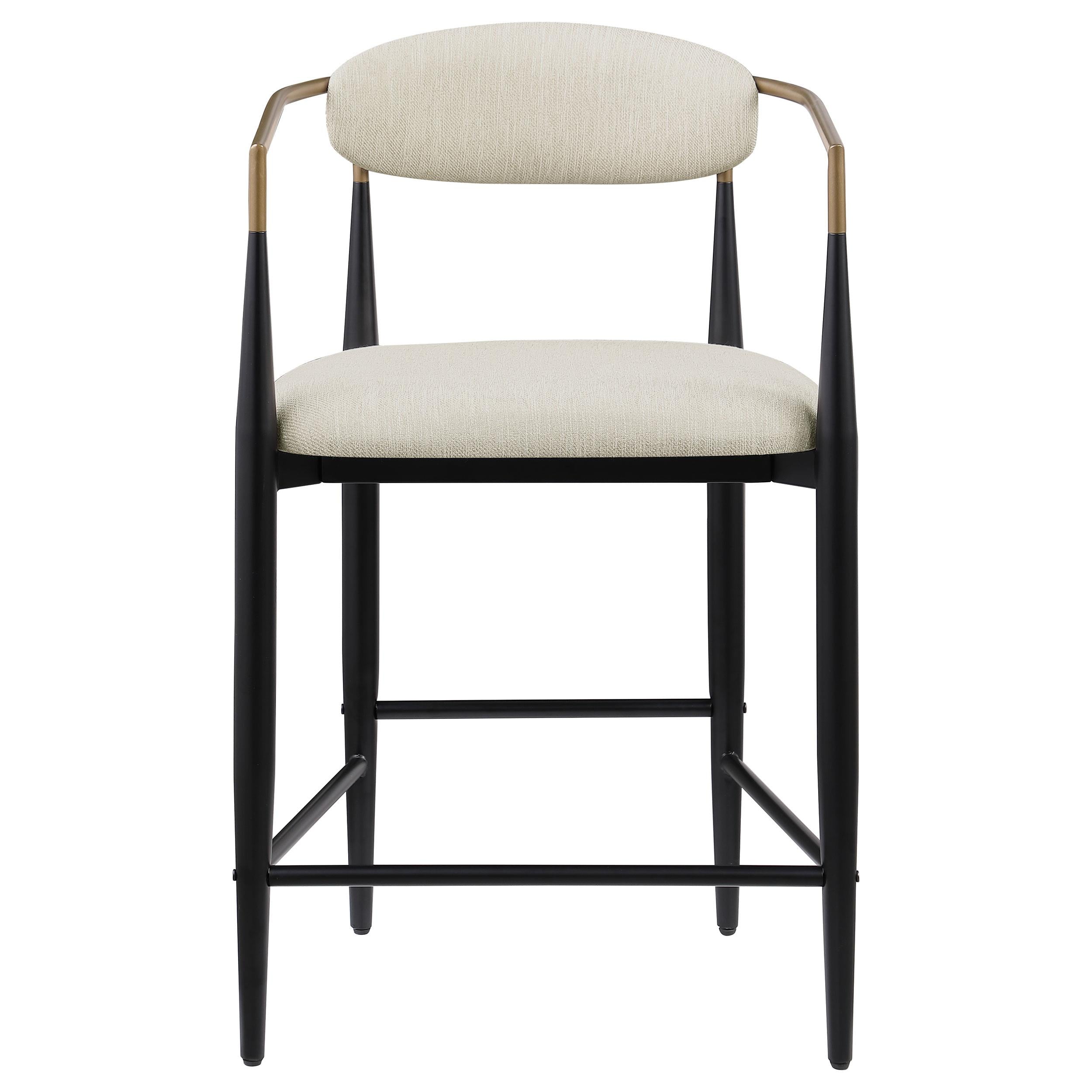  Coaster Furniture Tina 121184 Fabric Upholstered Counter Chair - Beige IMAGE 2