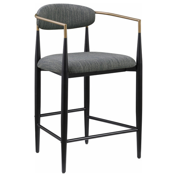 Coaster Furniture Tina 121186 Fabric Upholstered Counter Chair - Dark Grey