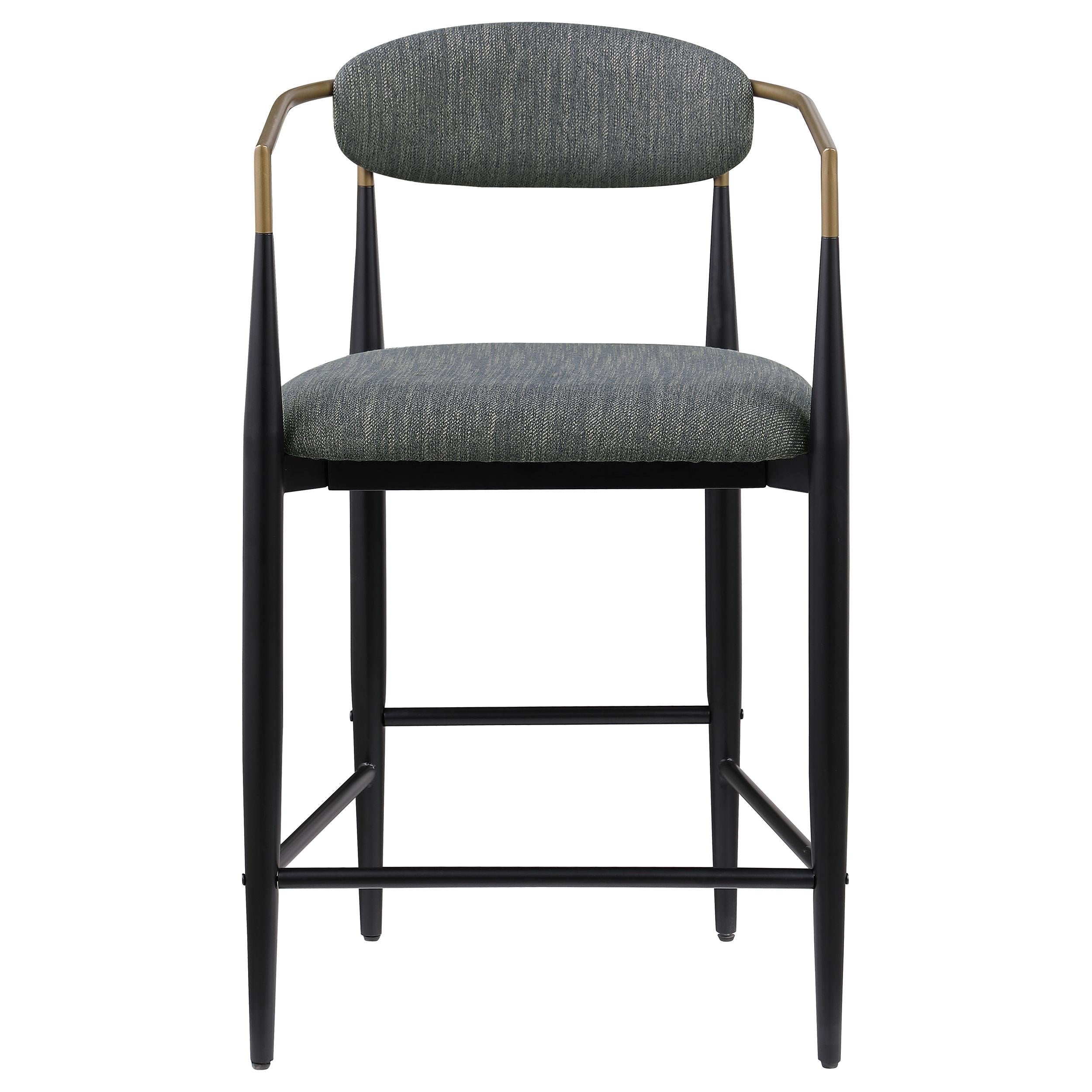 Coaster Furniture Tina 121186 Fabric Upholstered Counter Chair - Dark Grey IMAGE 2