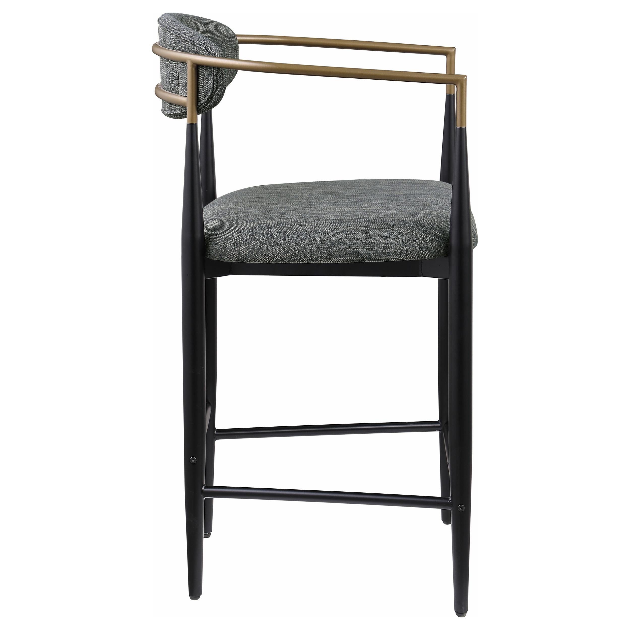  Coaster Furniture Tina 121186 Fabric Upholstered Counter Chair - Dark Grey IMAGE 7