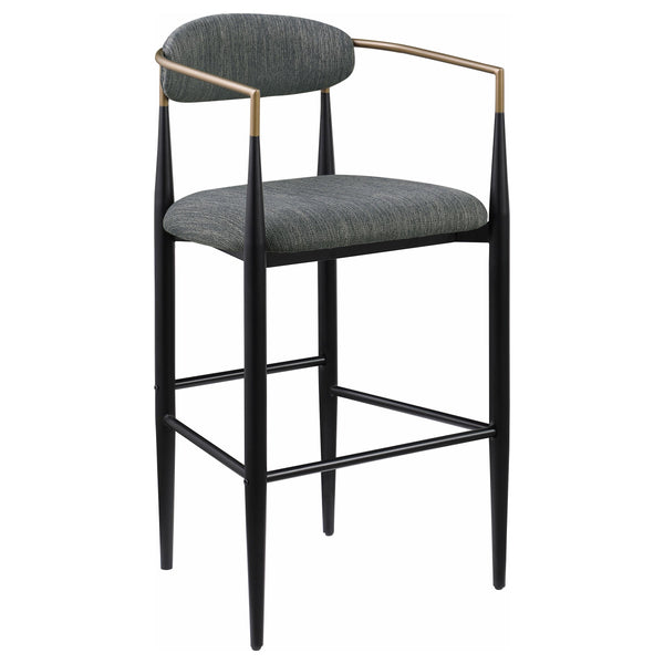 Coaster Furniture Tina 121189 Fabric Upholstered Bar Chair - Dark Grey