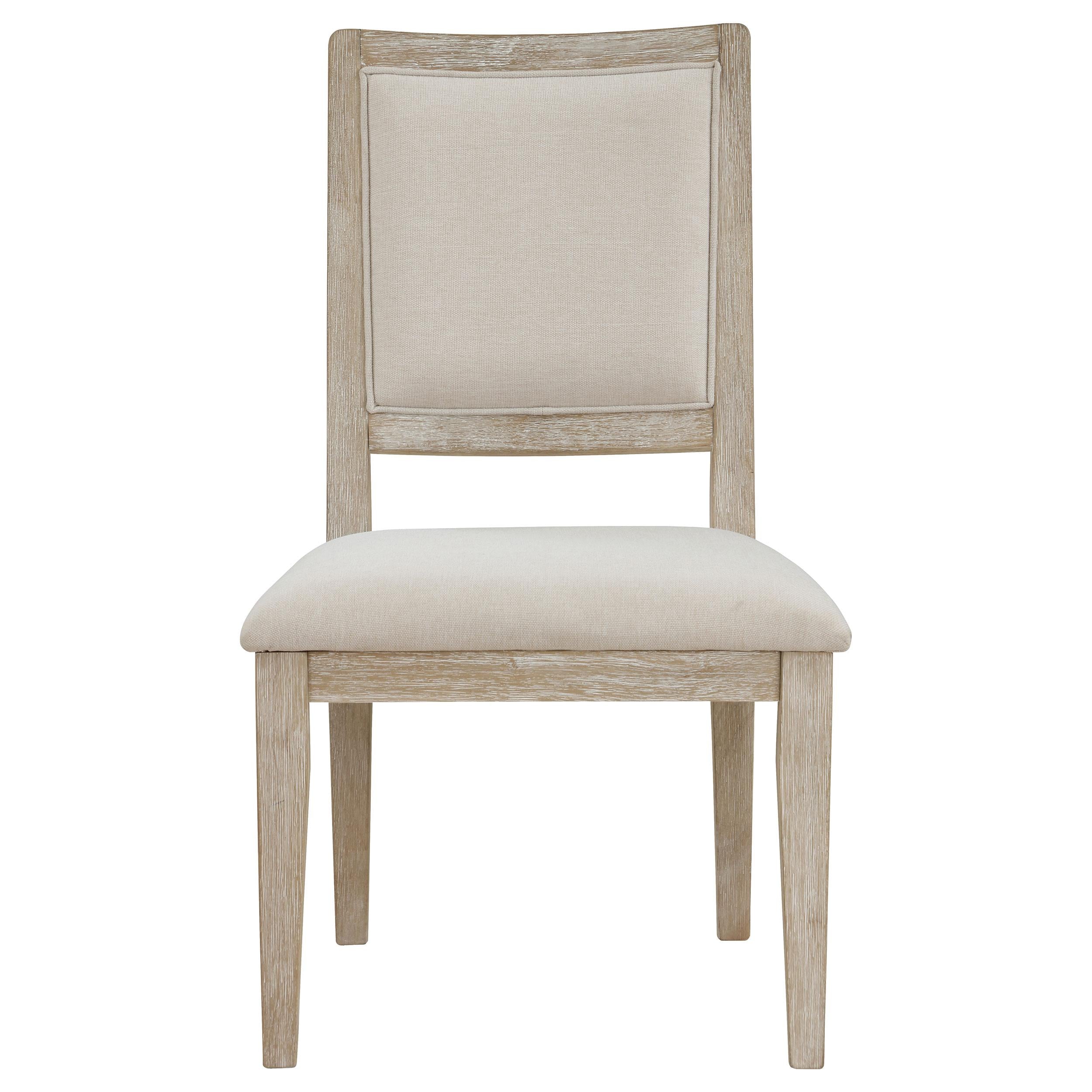  Coaster Furniture Trofello 123122 Cushioned Dining Side Chair - White Washed IMAGE 2