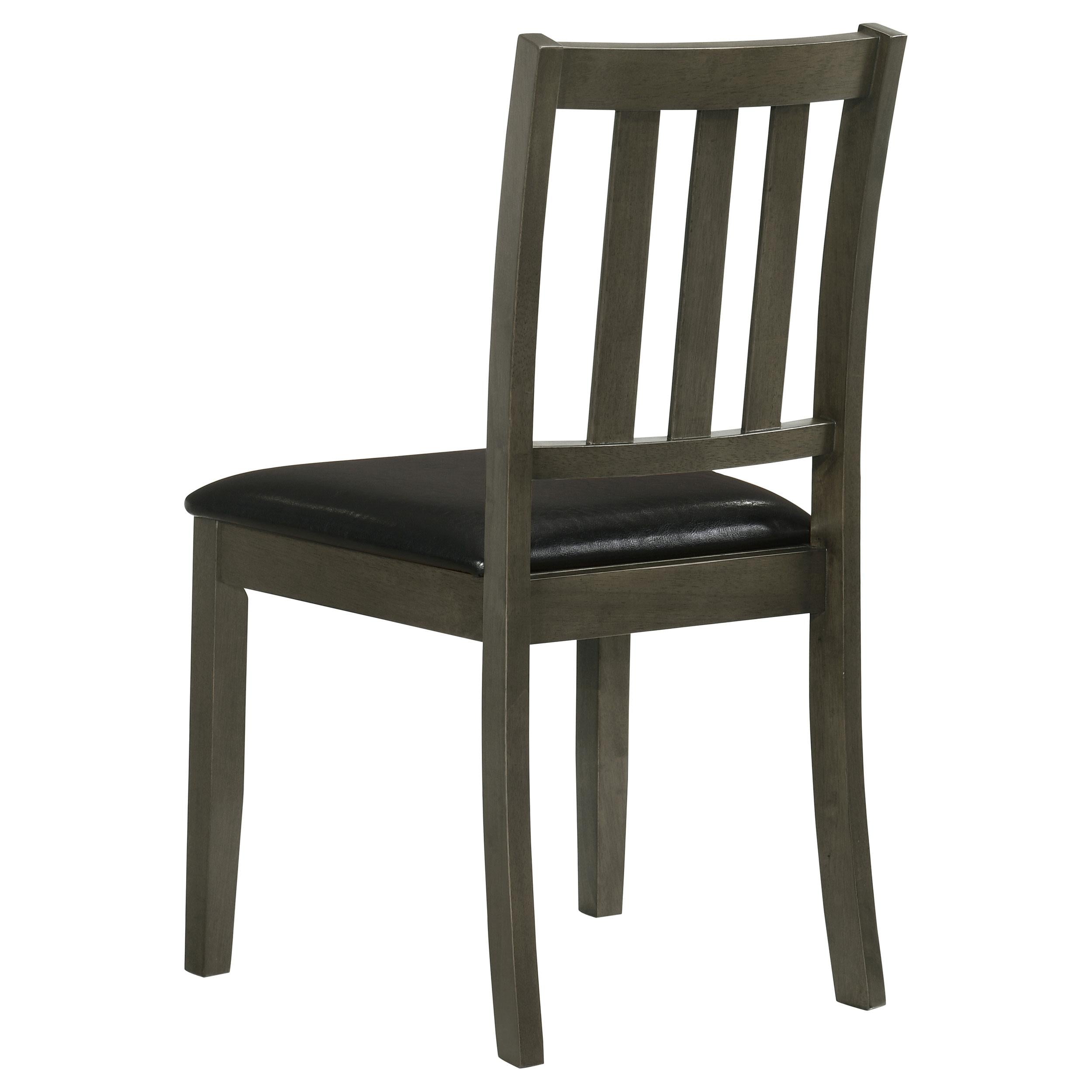  Coaster Furniture Parkwood 150410 5-piece Square Dining Table Set - Charcoal IMAGE 5