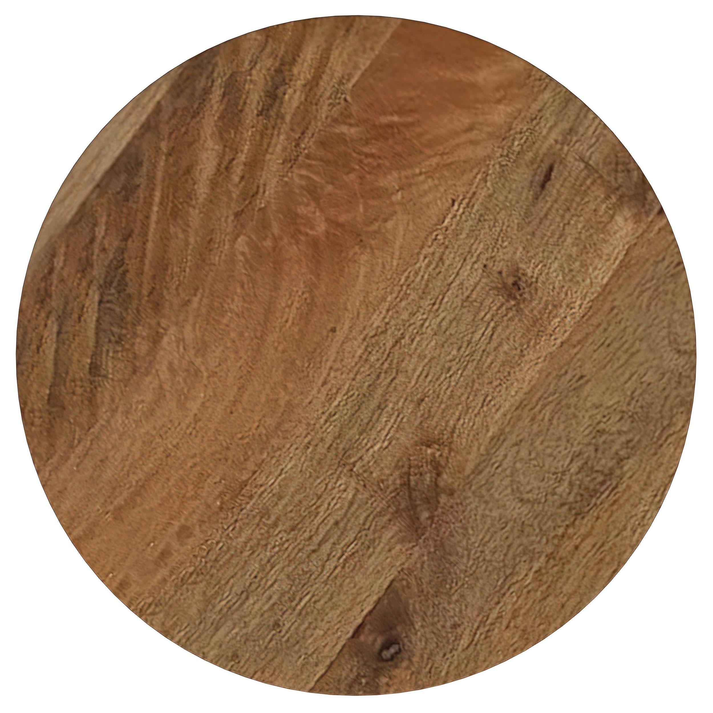  Coaster Furniture Aureo 931155 Round Solid Wood Accent Side Table - Wild Honey IMAGE 4