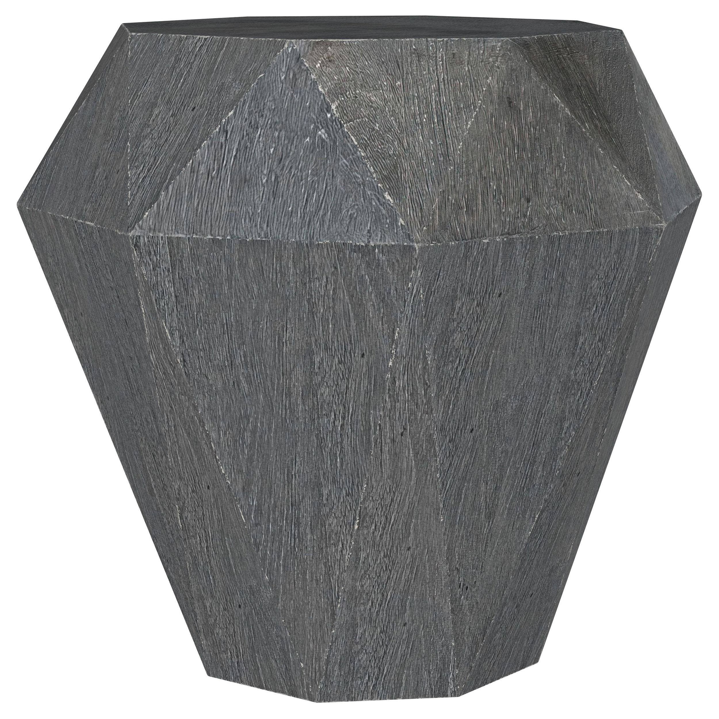  Coaster Furniture Jacinto 931159 Octagonal Solid Mango Wood Side Table - Grey IMAGE 1