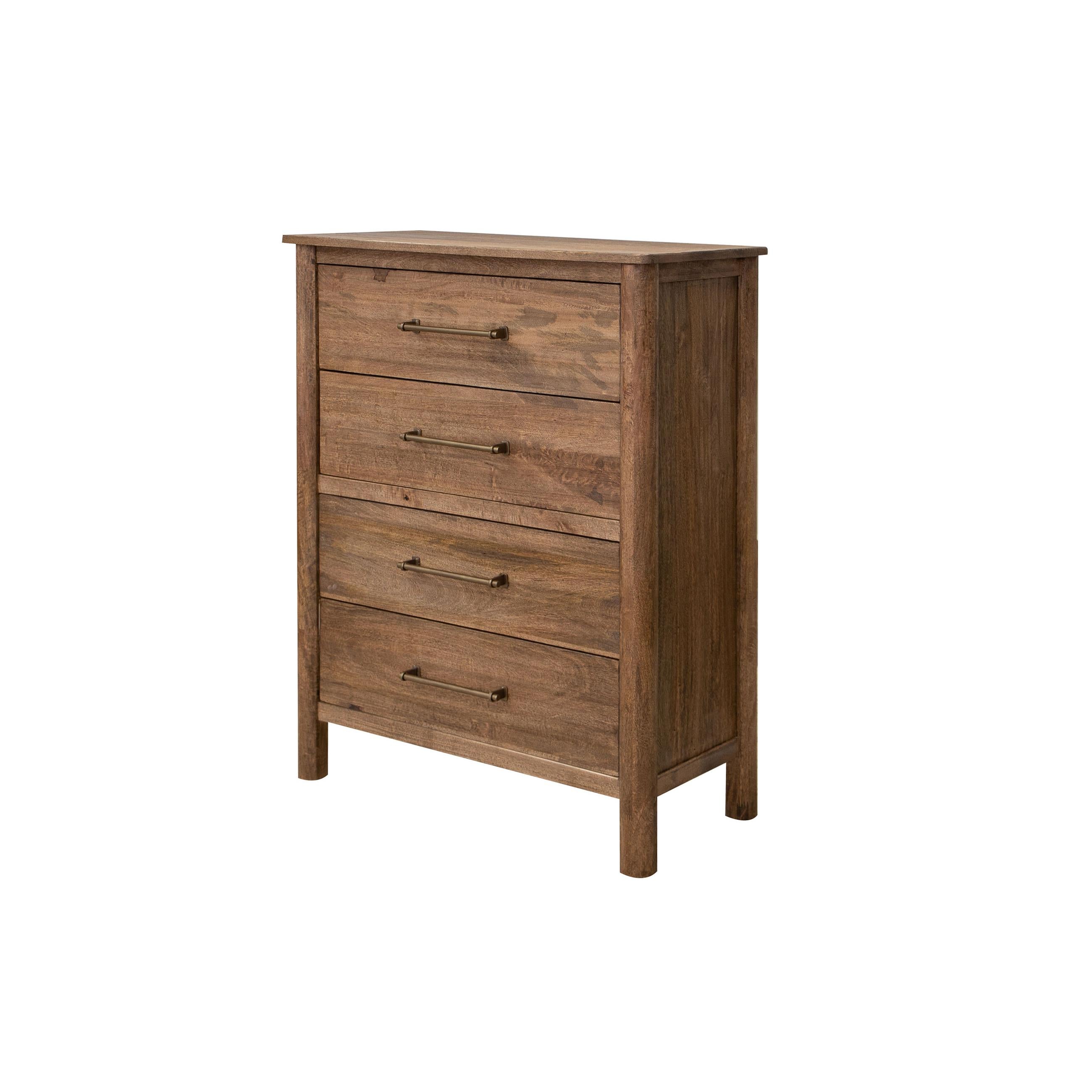  International Furniture Direct Olimpia IFD7381CHT 4 Drawers Chest - Tequila/Towny Brown IMAGE 1