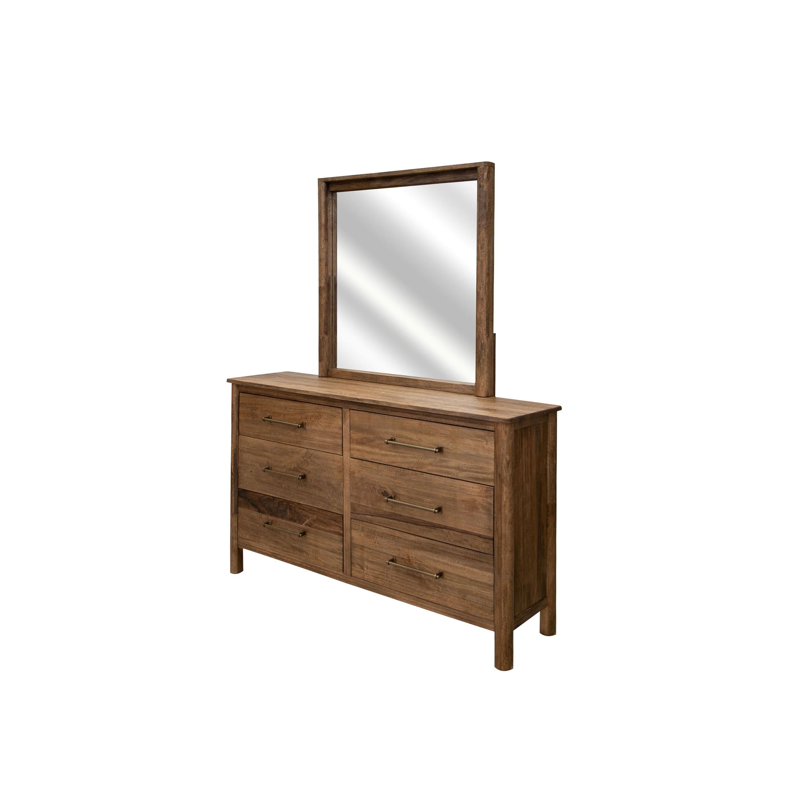  International Furniture Direct Olimpia IFD7381DSR 6 Drawers Dresser - Tequila/Towny Brown IMAGE 2