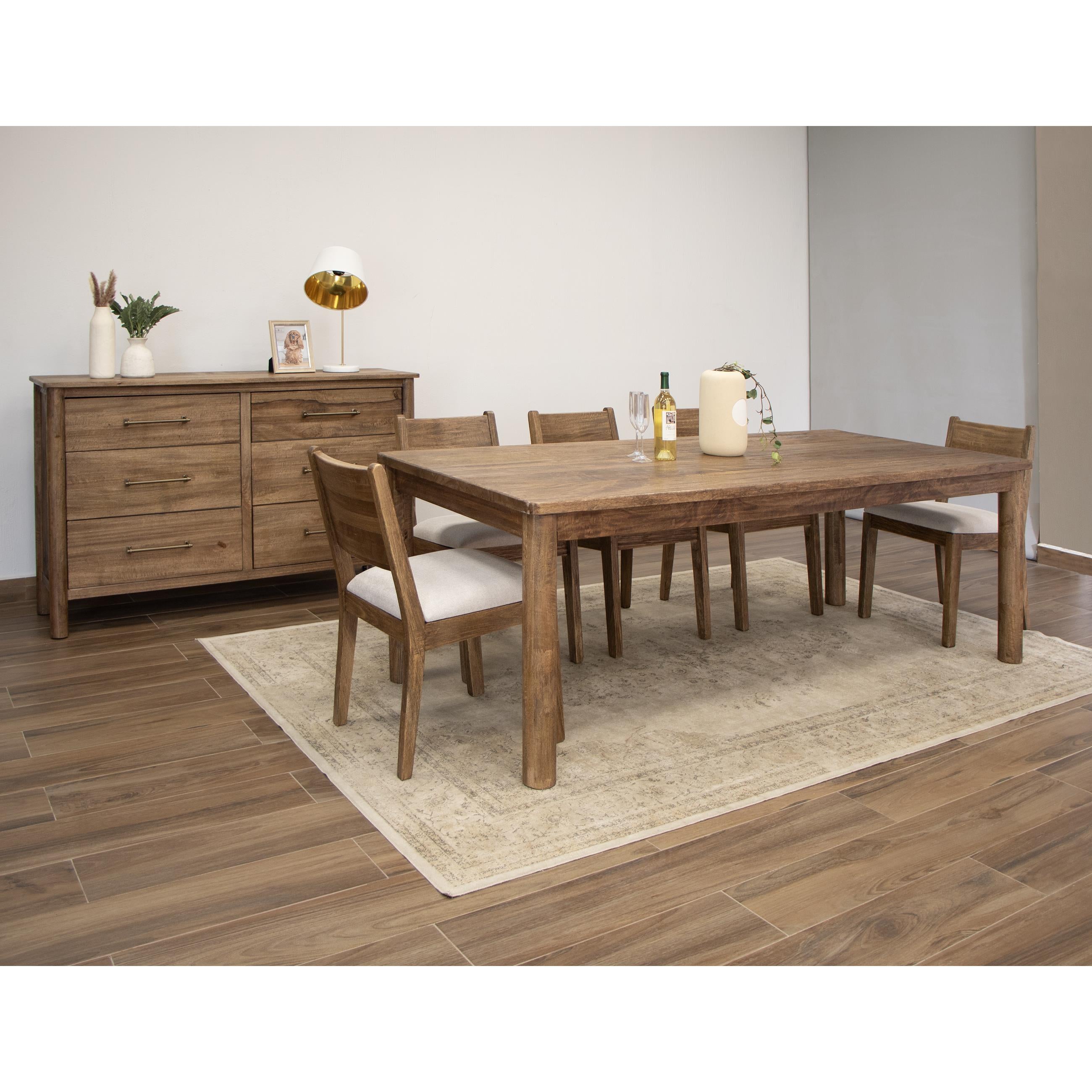  International Furniture Direct Olimpia IFD7381DSR 6 Drawers Dresser - Tequila/Towny Brown IMAGE 3